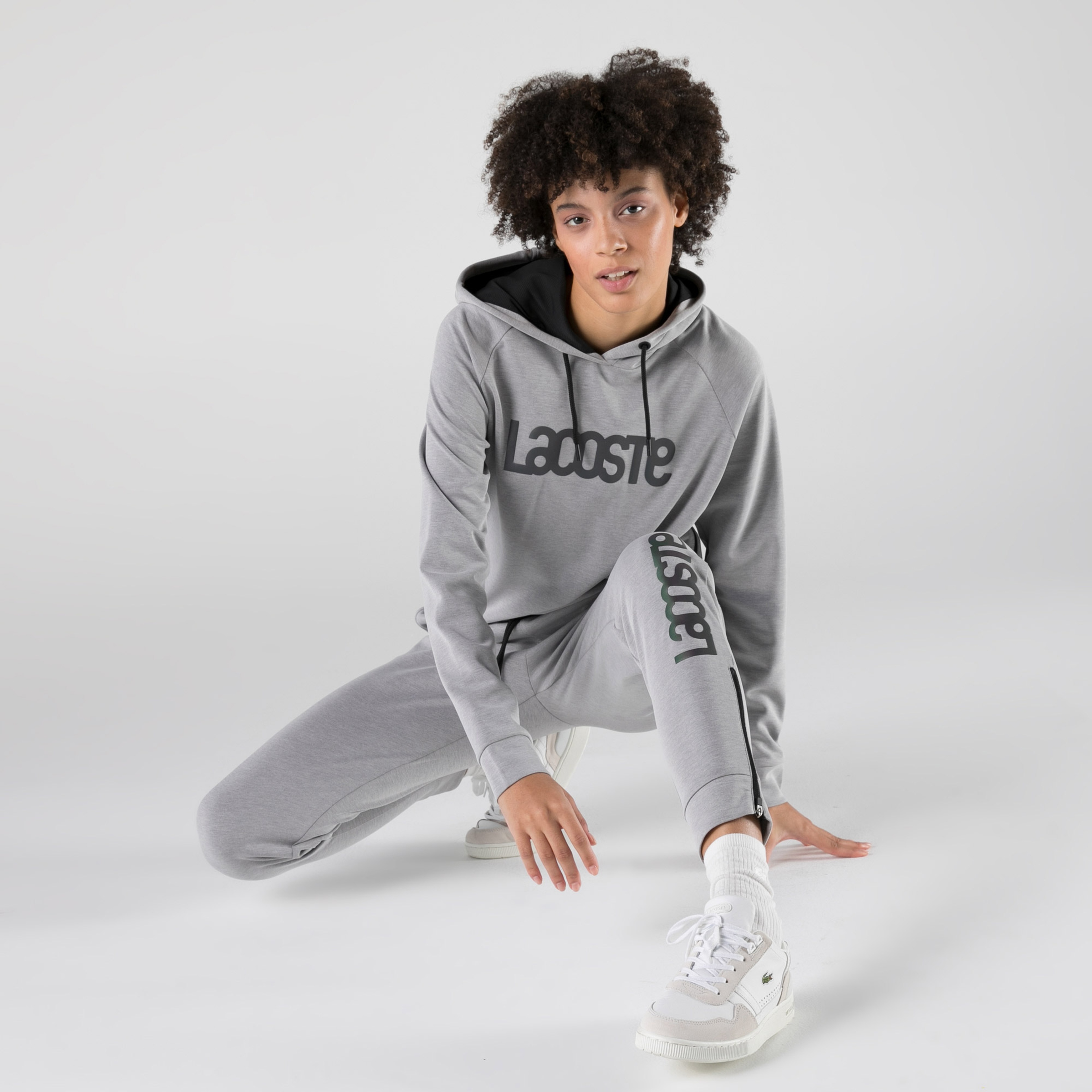 Lacoste Kadın Gri T-Shirt