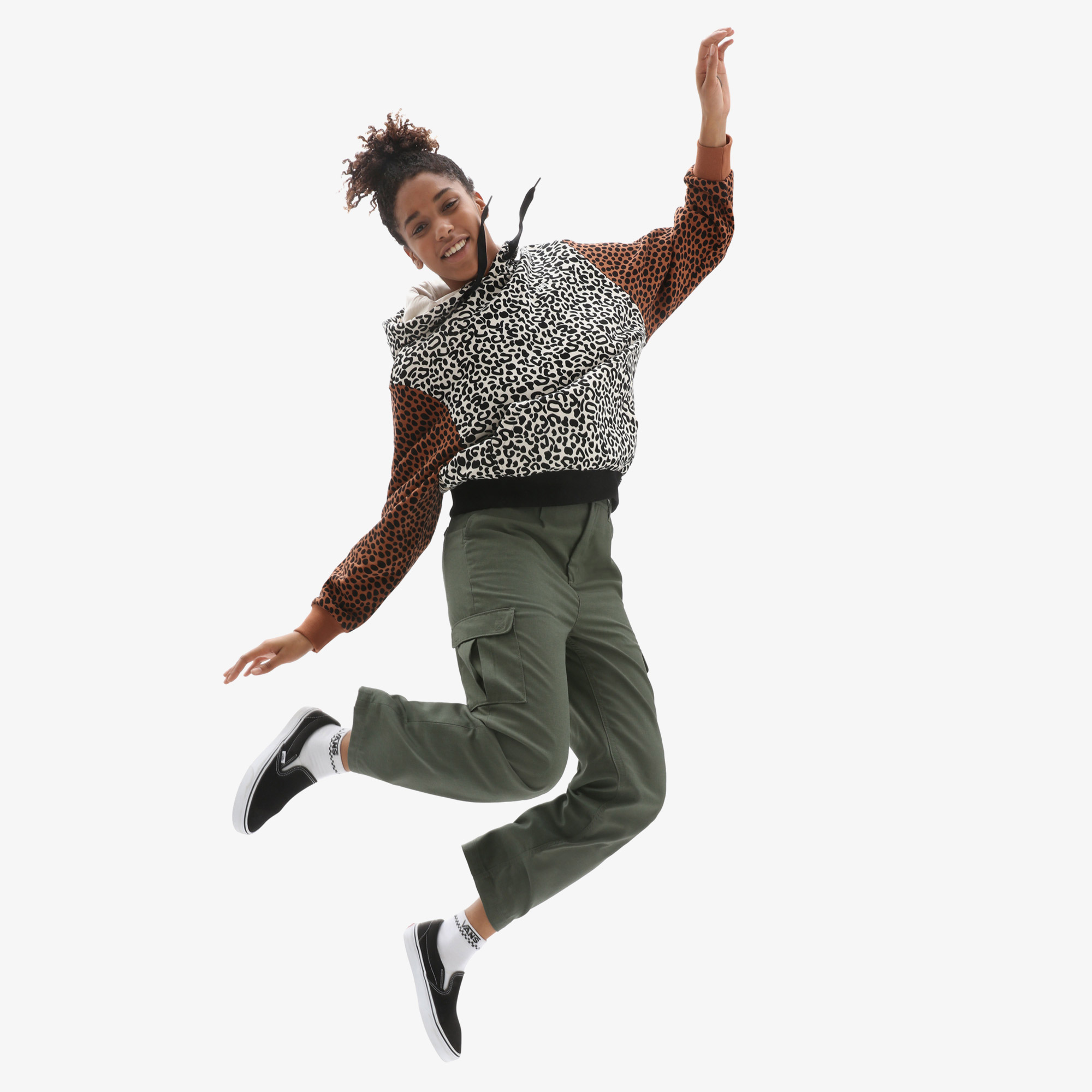 Vans Wild Patchwork Kadın Kahverengi Hoodie