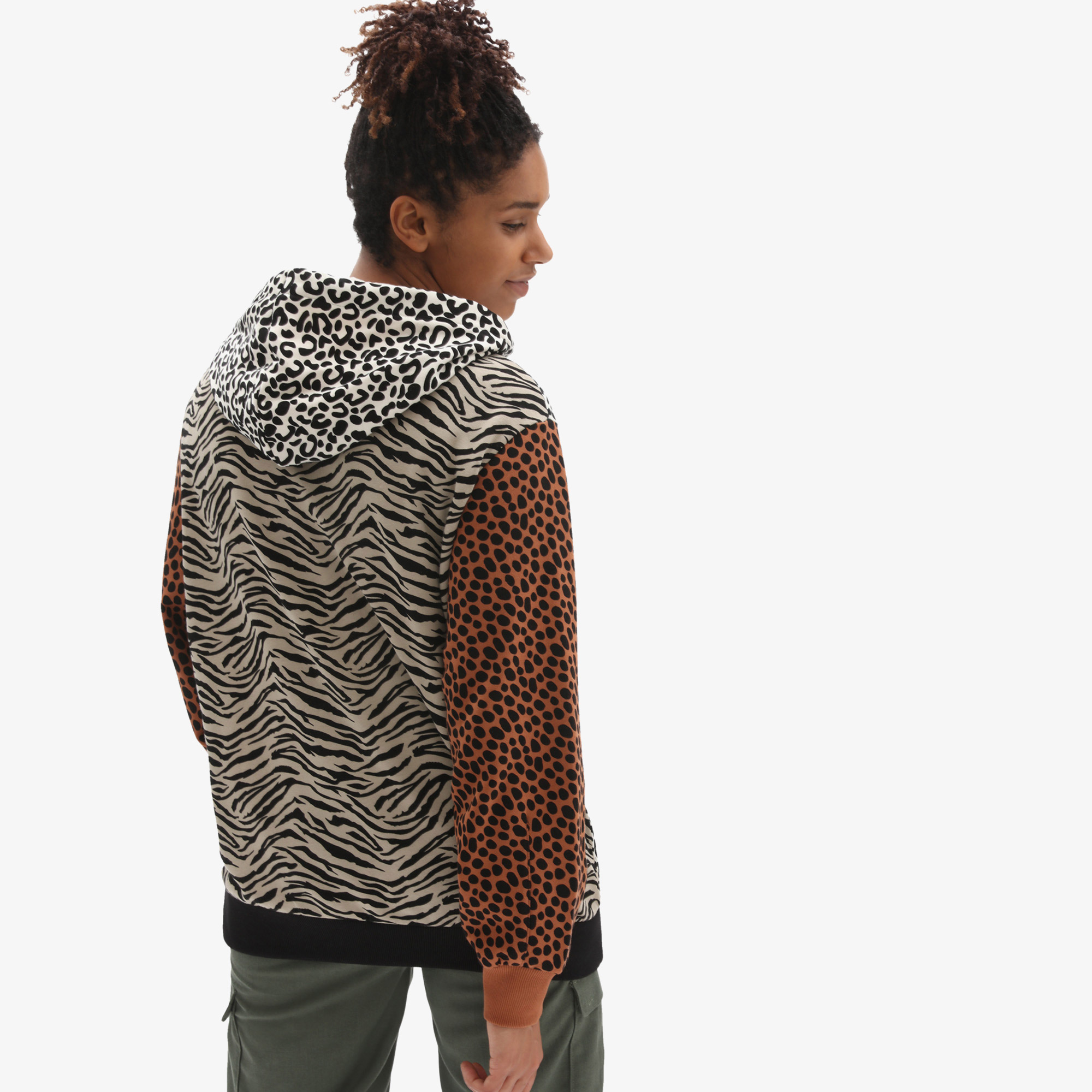 Vans Wild Patchwork Kadın Kahverengi Hoodie