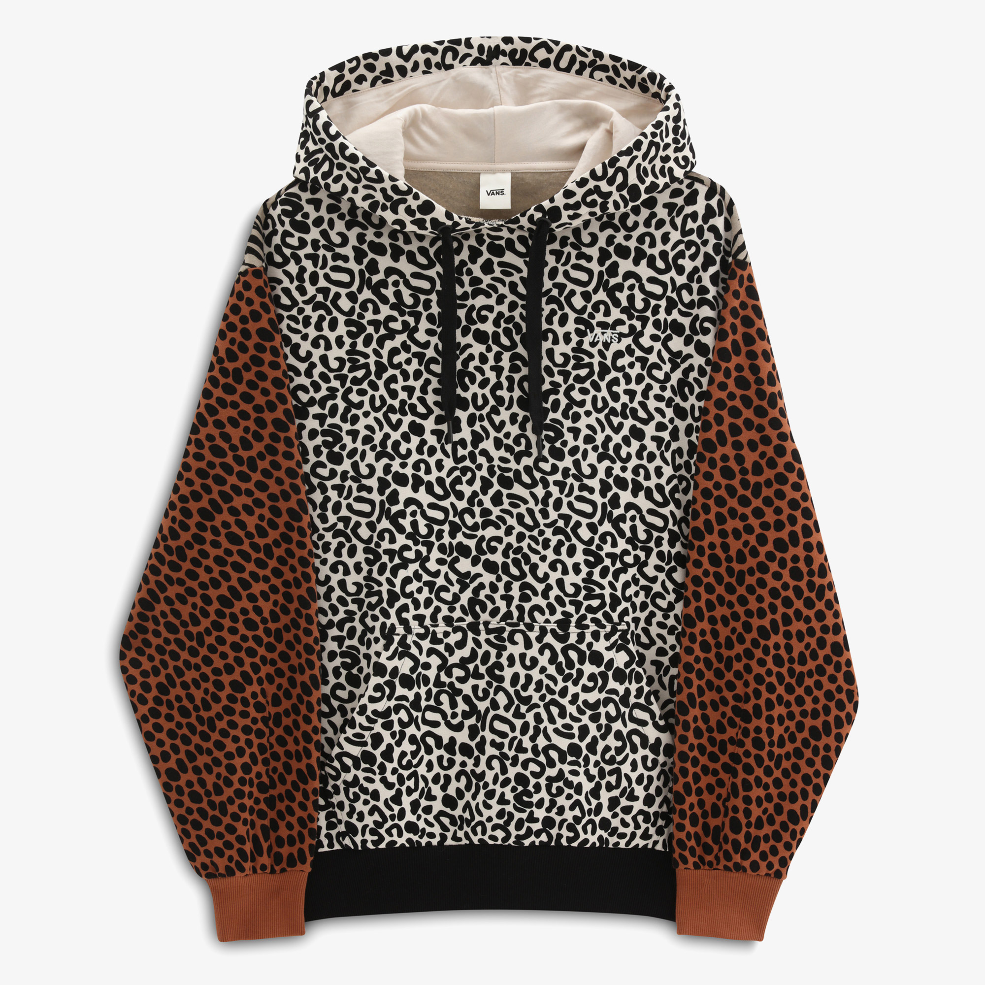 Vans Wild Patchwork Kadın Kahverengi Hoodie