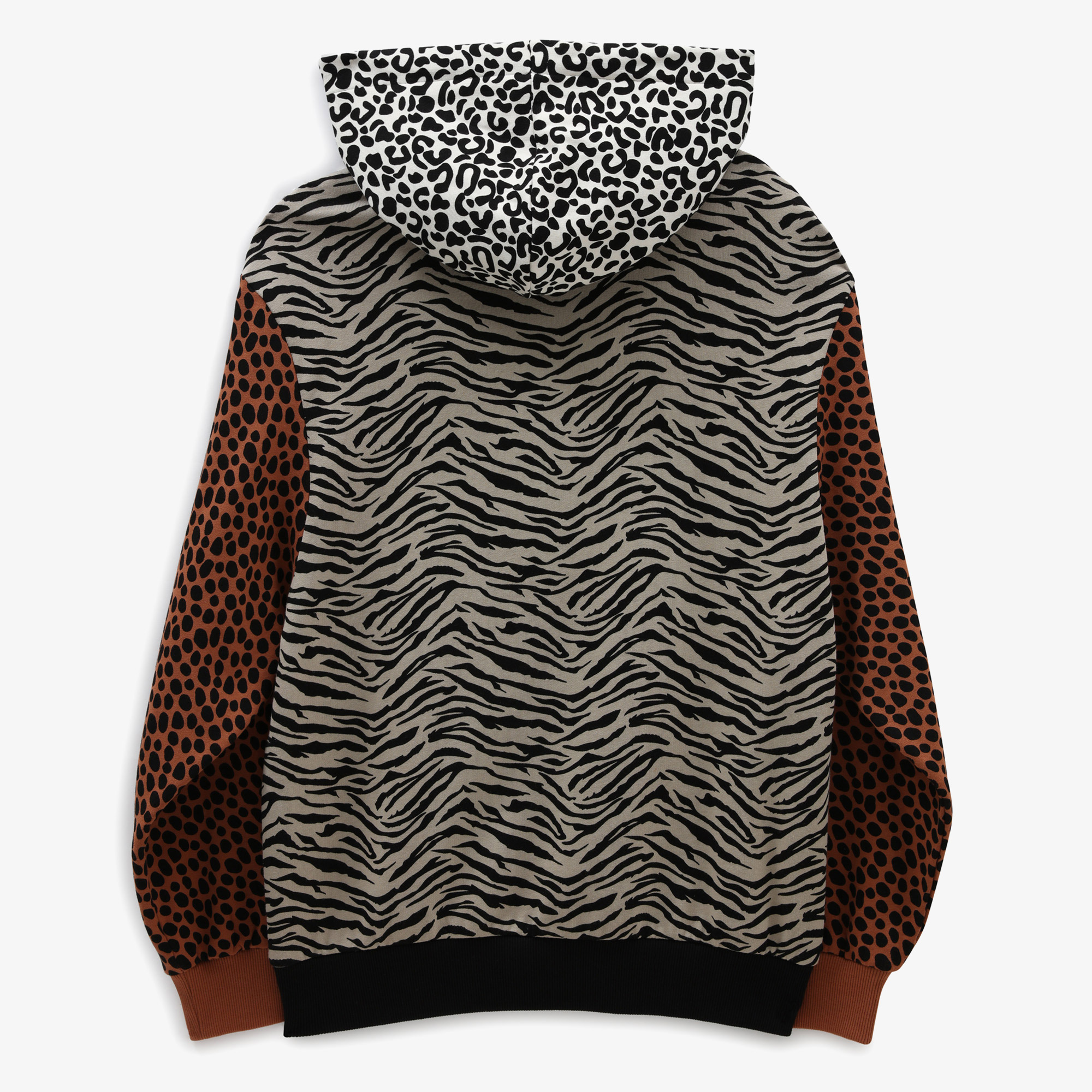Vans Wild Patchwork Kadın Kahverengi Hoodie