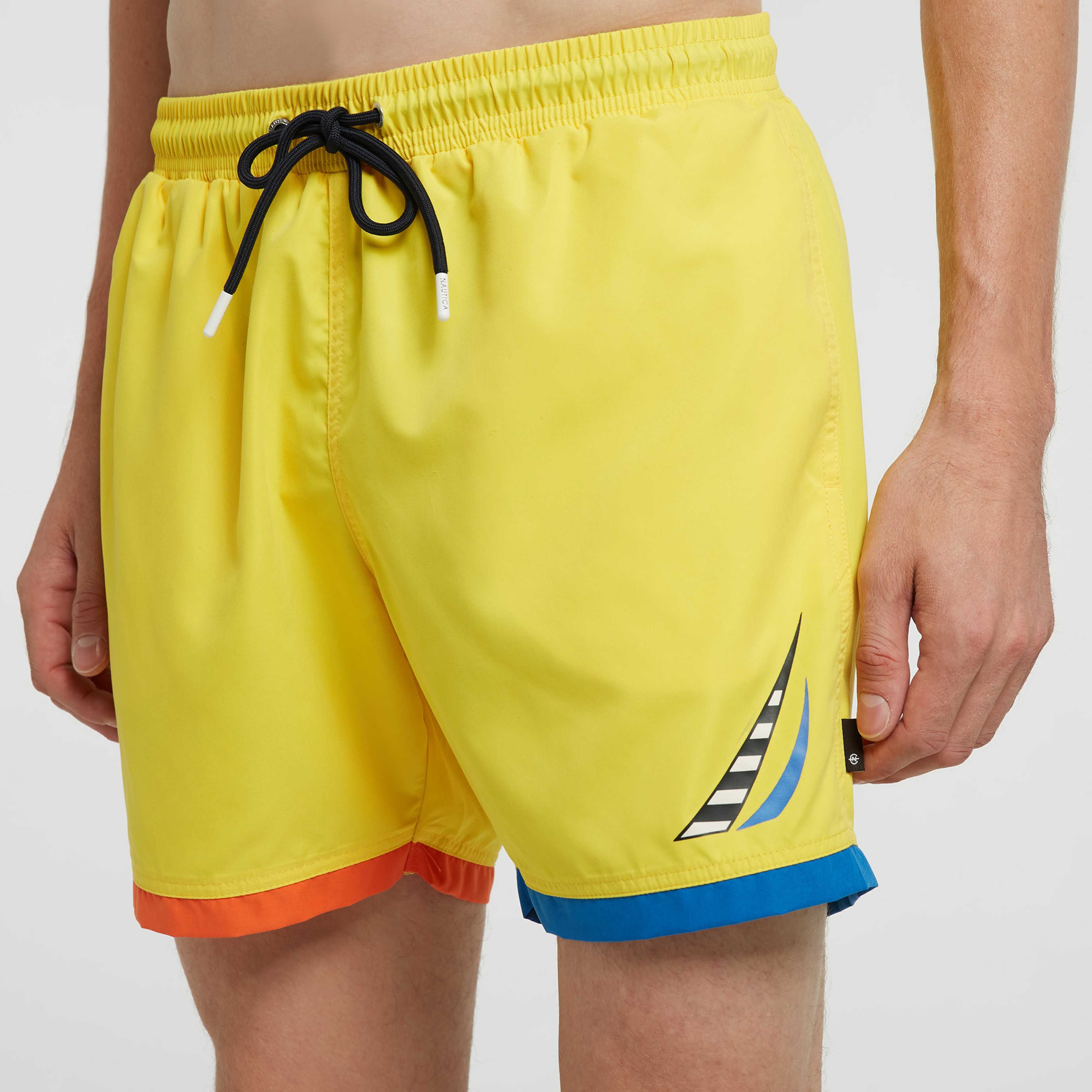 Nautica Erkek Sarı Standart Fit Şort Mayo