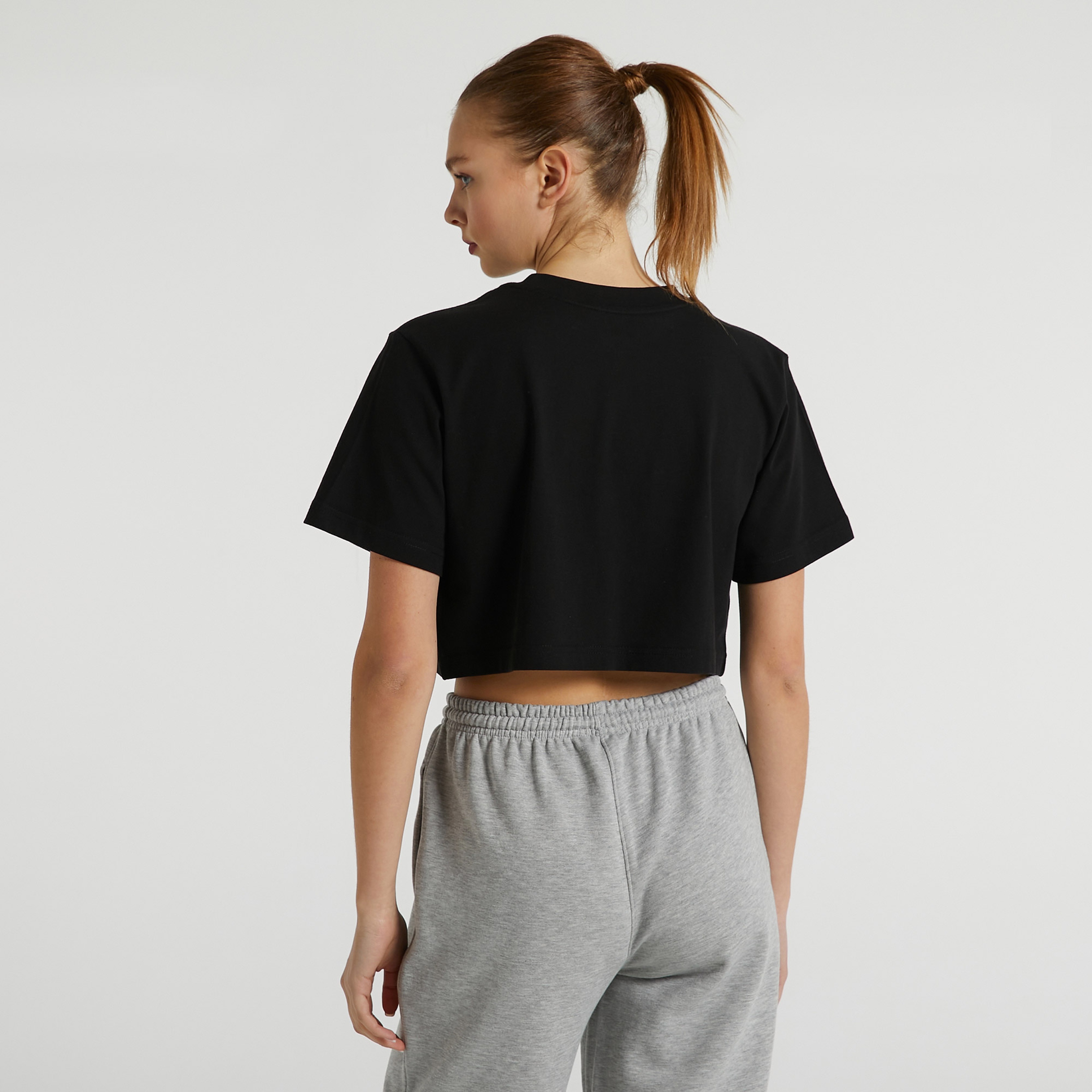 Nautica Kadın Siyah Relaxed Fit T-Shirt