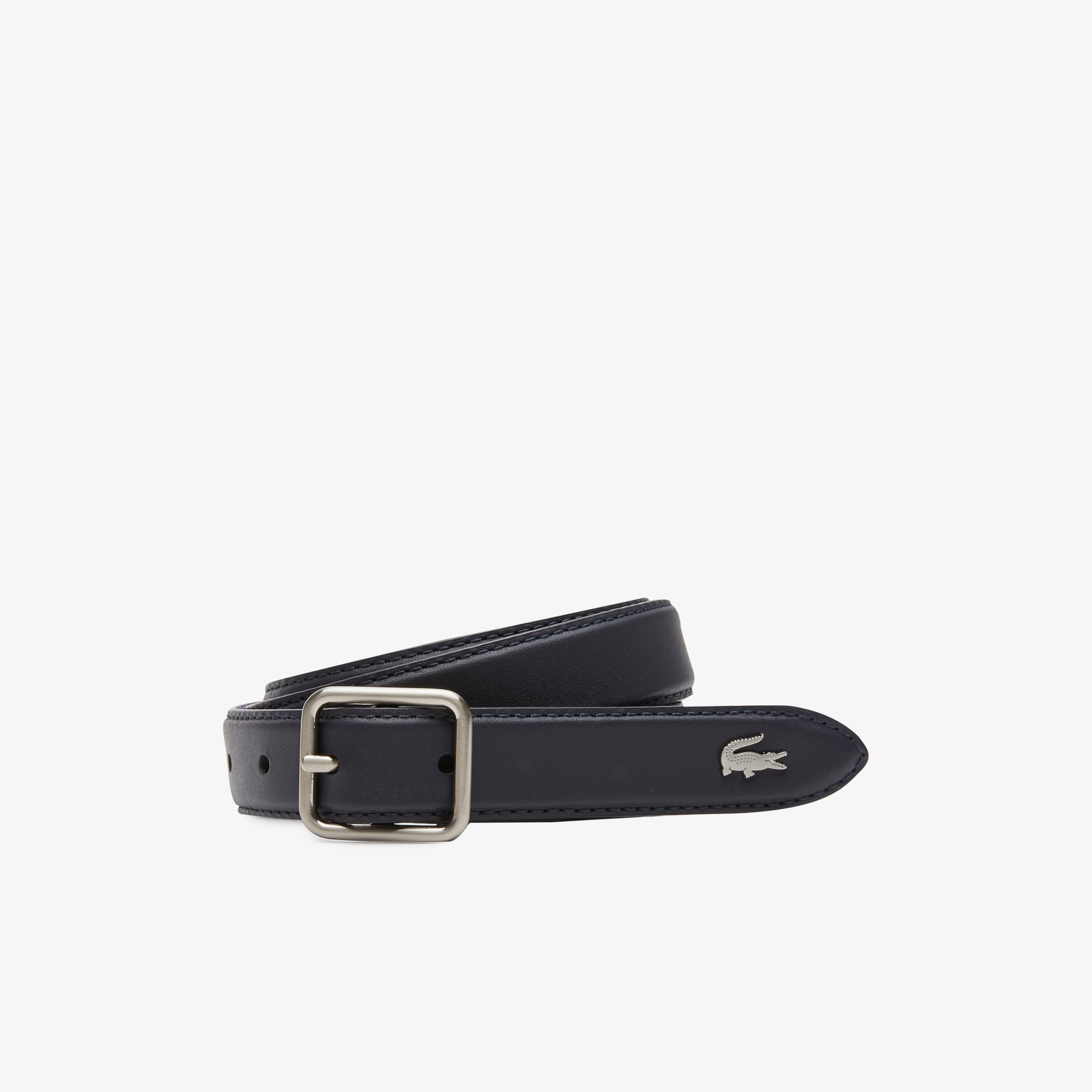Lacoste Elegance Kadın Deri Lacivert Kemer