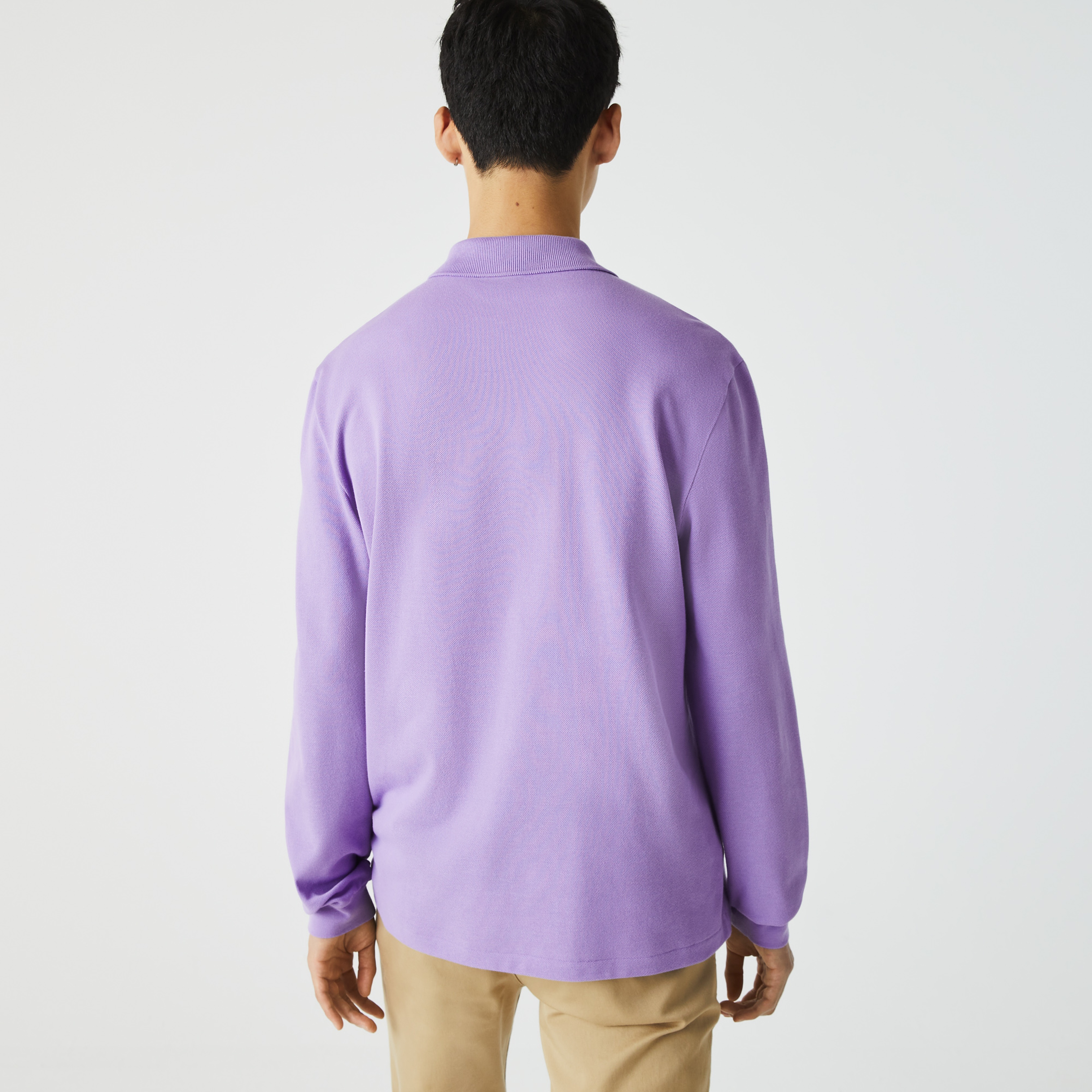 Lacoste Erkek Classic Fit Uzun Kollu Mor L1212 Polo