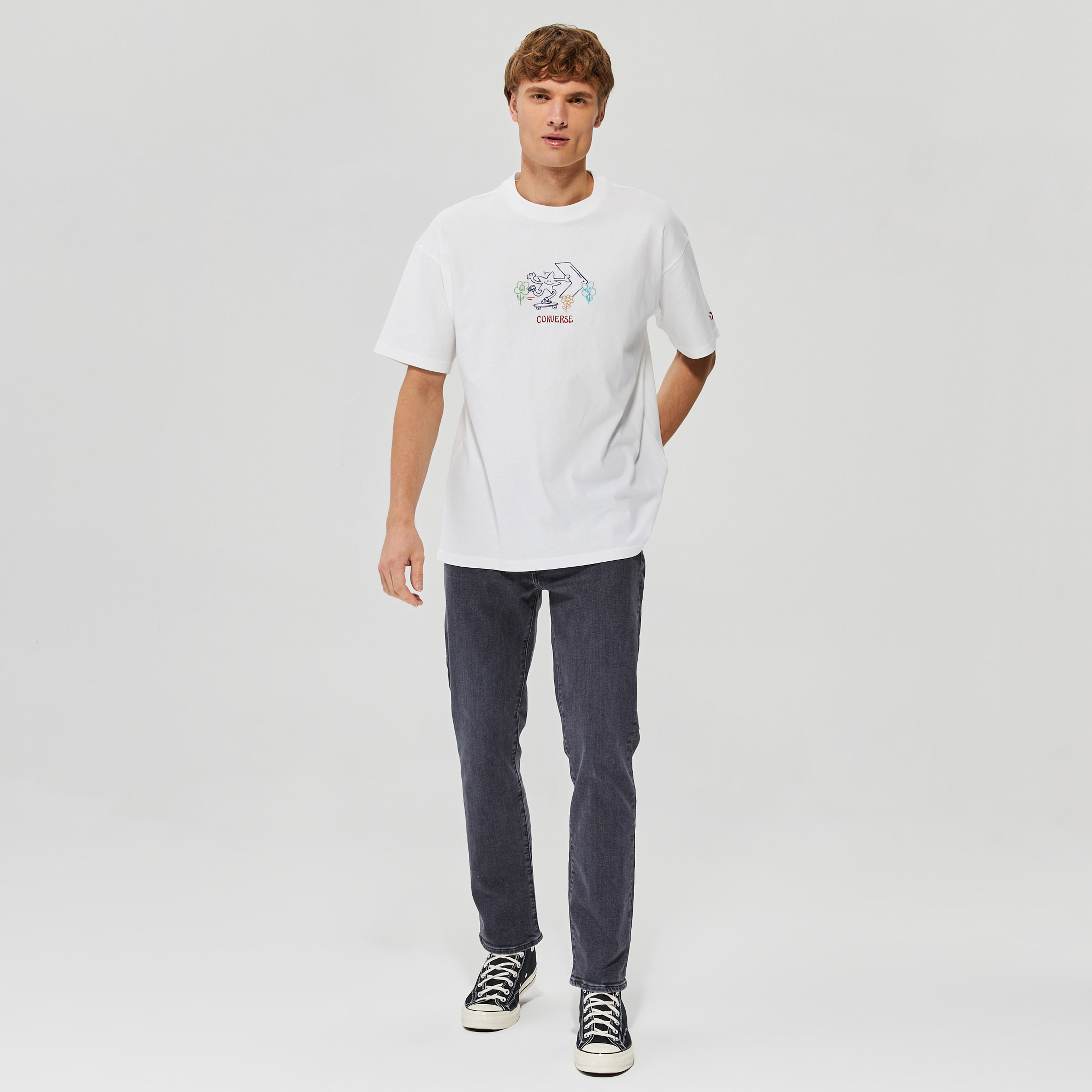 Converse Erkek Beyaz T-Shirt