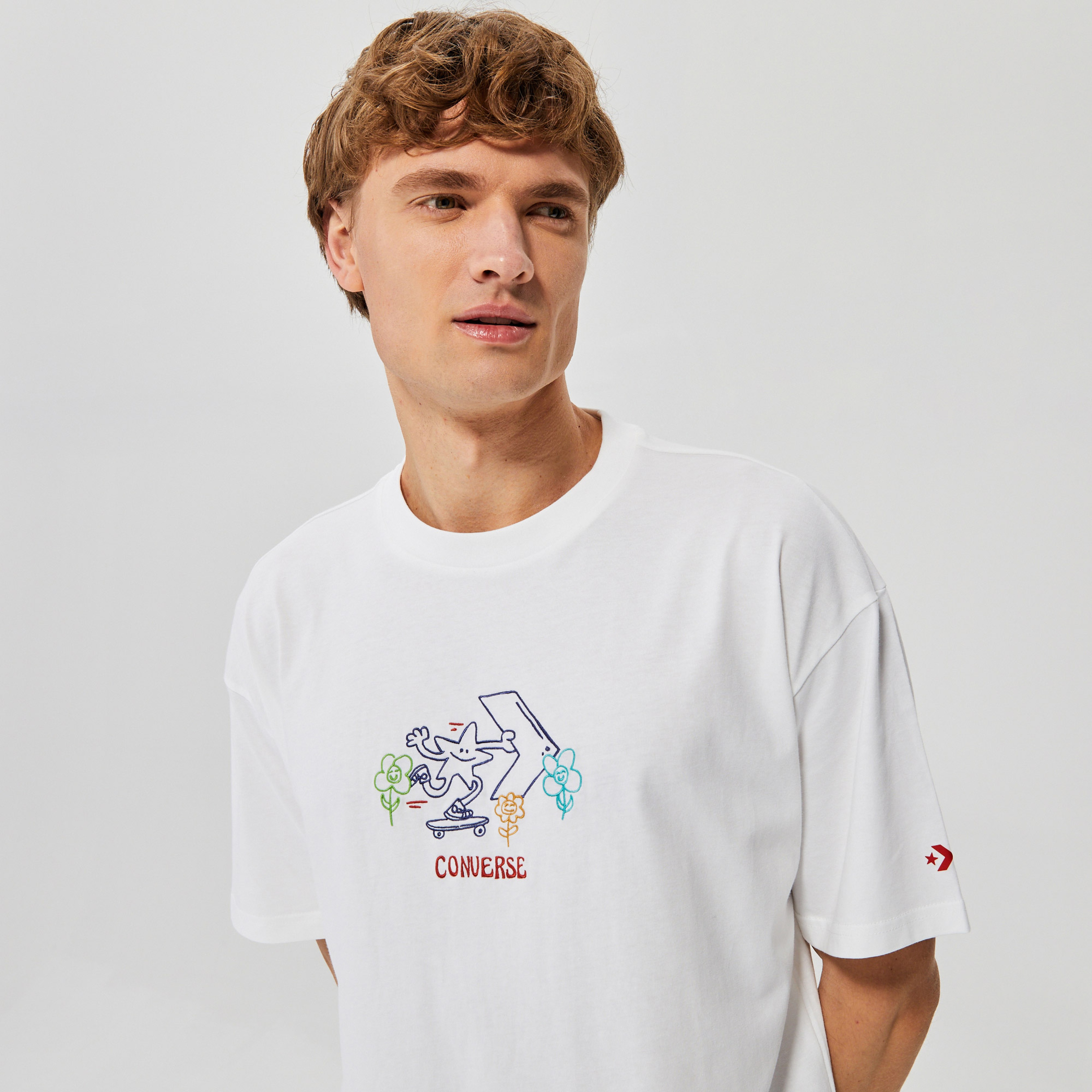 Converse Erkek Beyaz T-Shirt