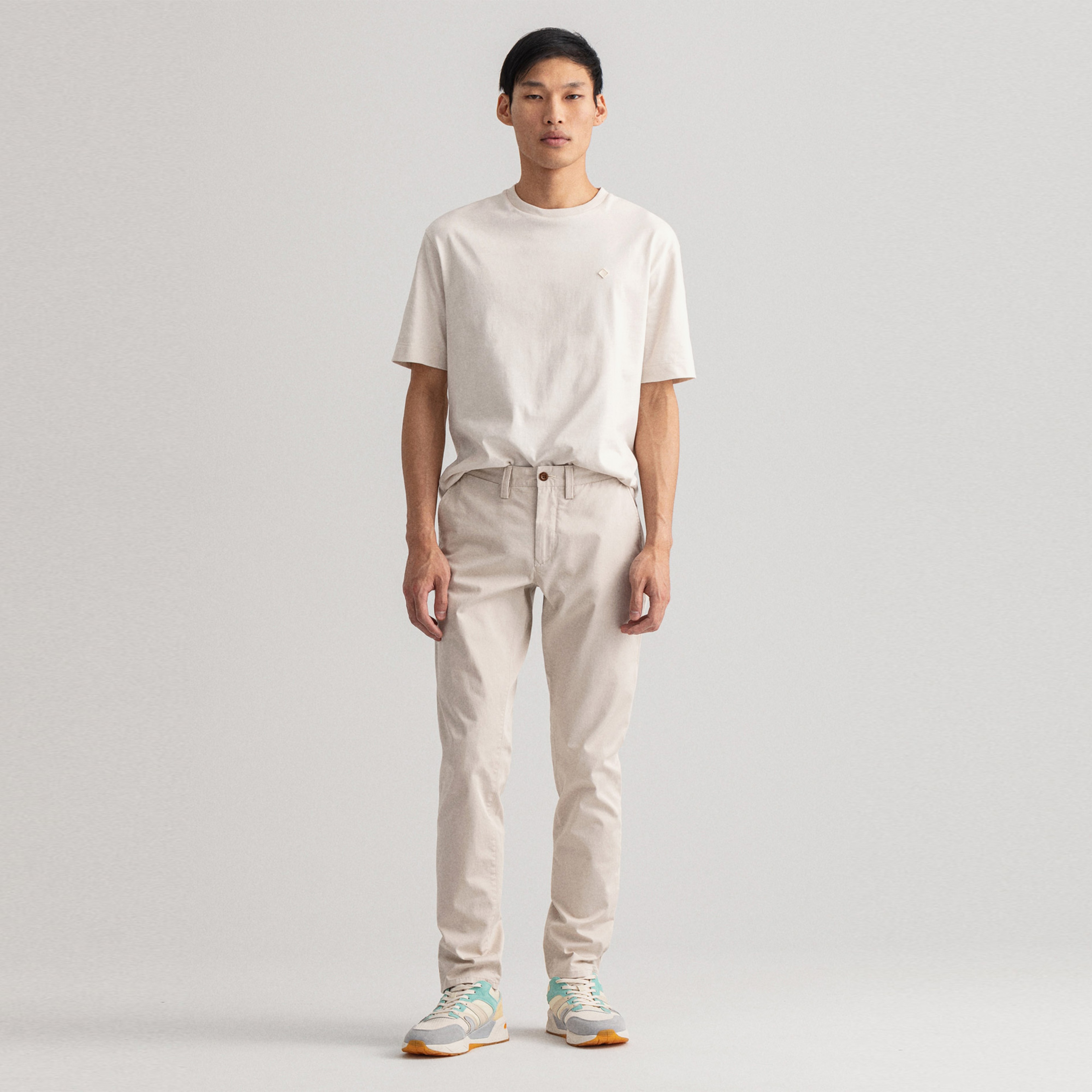 GANT Erkek Bej Slim Fit Hallden Pantolon