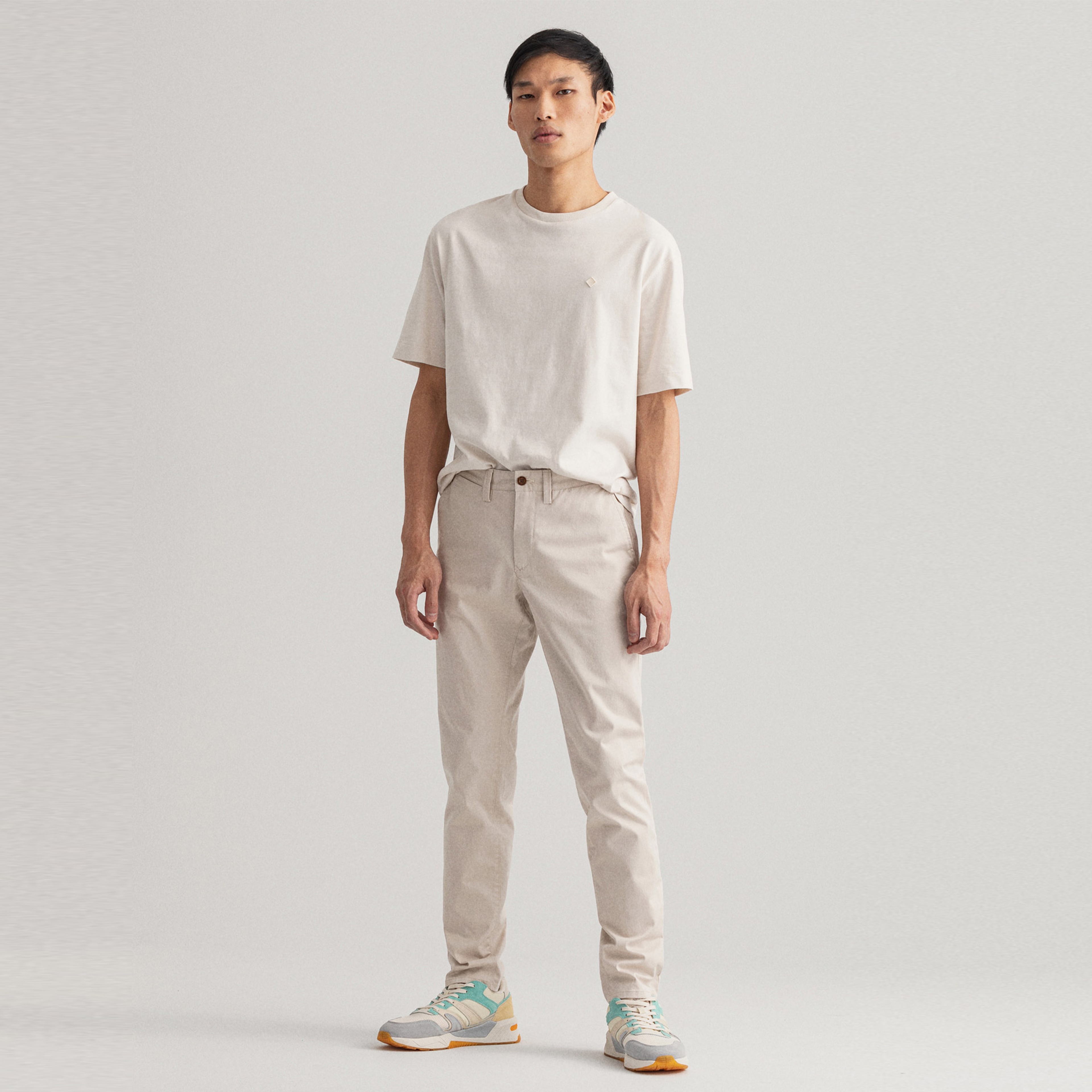 GANT Erkek Bej Slim Fit Hallden Pantolon