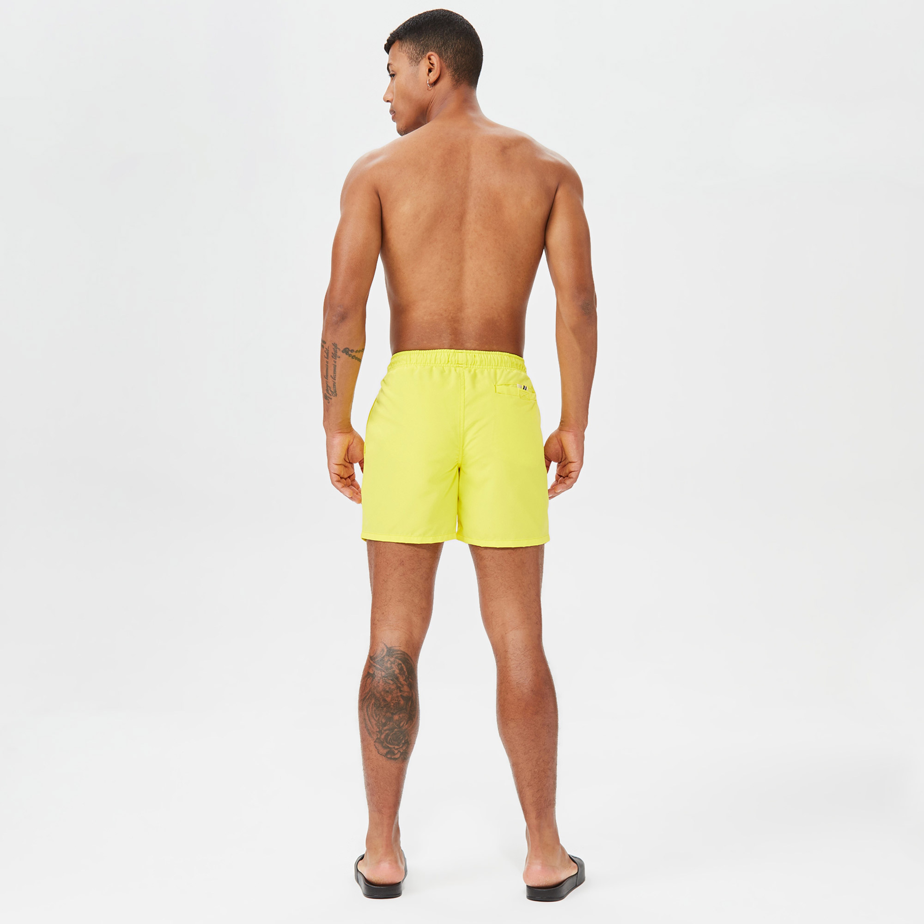 Nautica Standard Fit Erkek Sarı Mayo