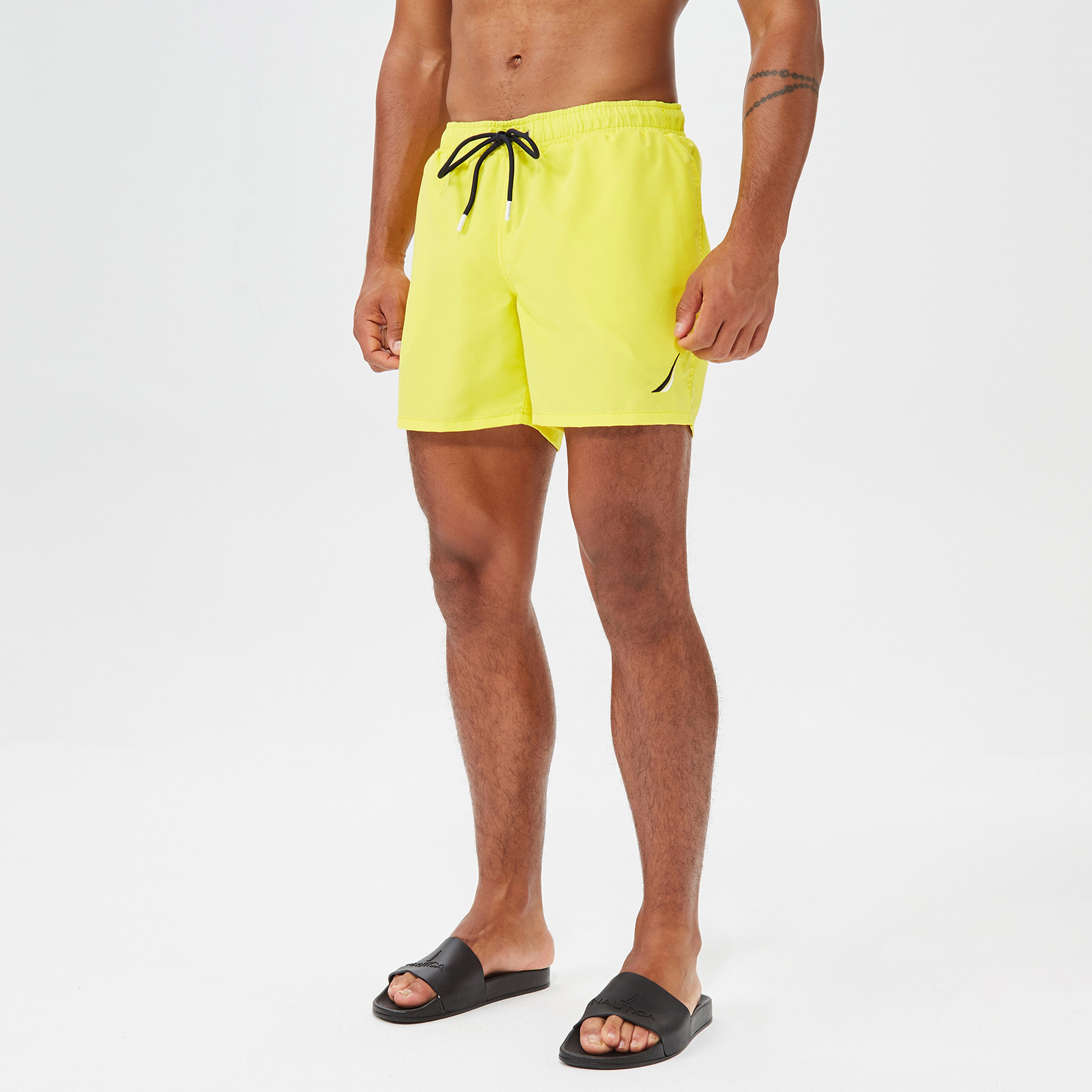 Nautica Standard Fit Erkek Sarı Mayo