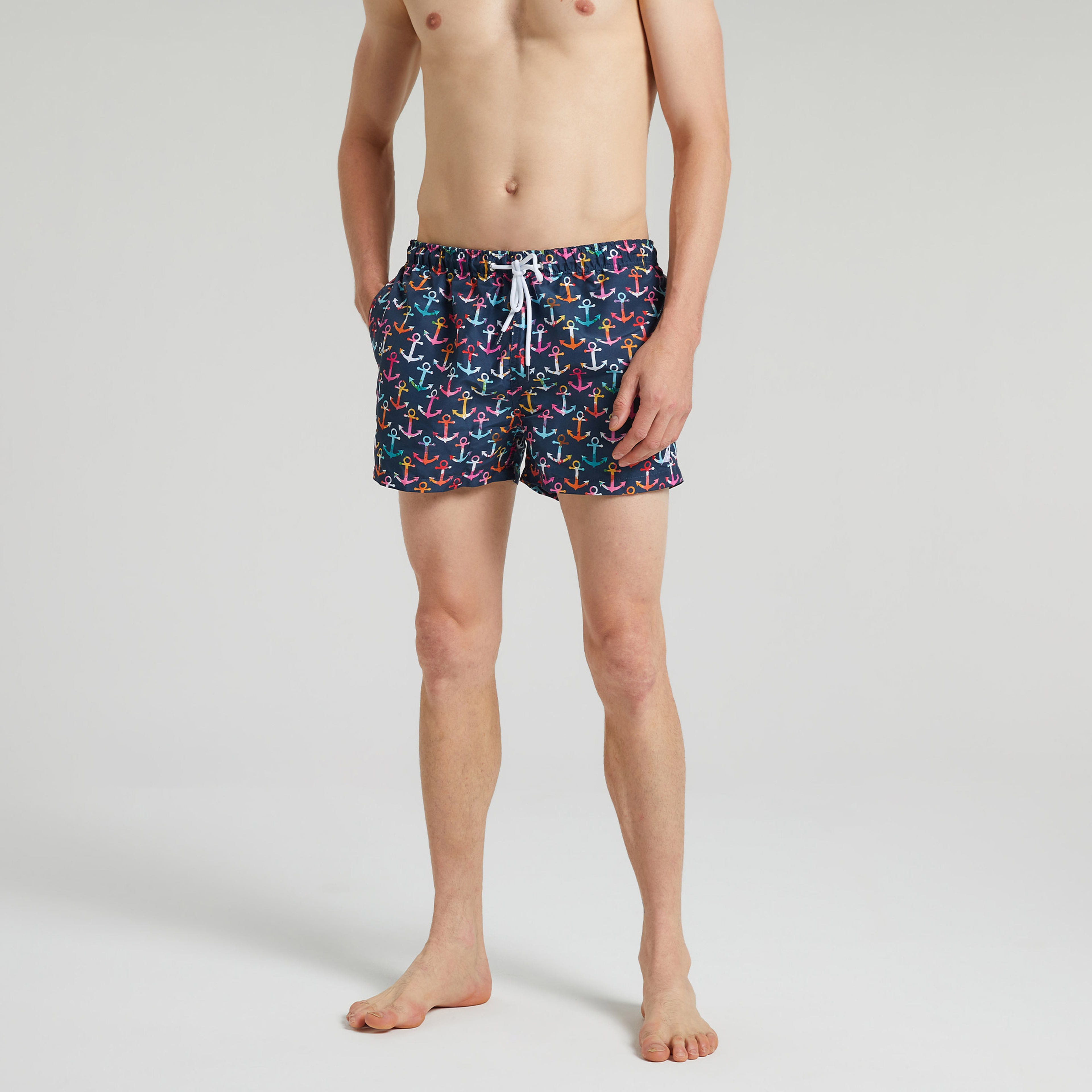 Nautica Erkek Lacivert Standart Fit Şort Mayo