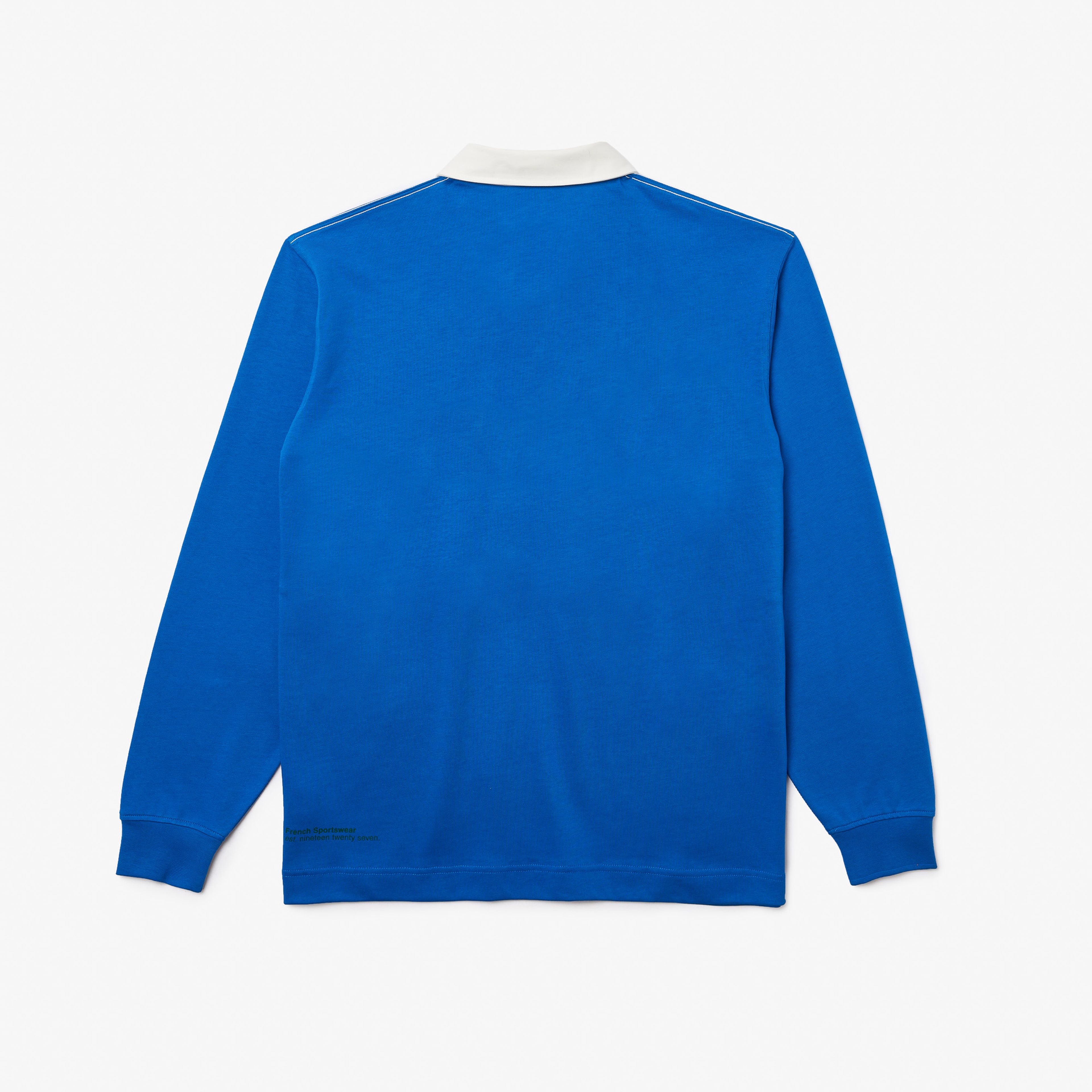 Lacoste Erkek Relaxed Fit Uzun Kollu Baskılı Mavi Rugby