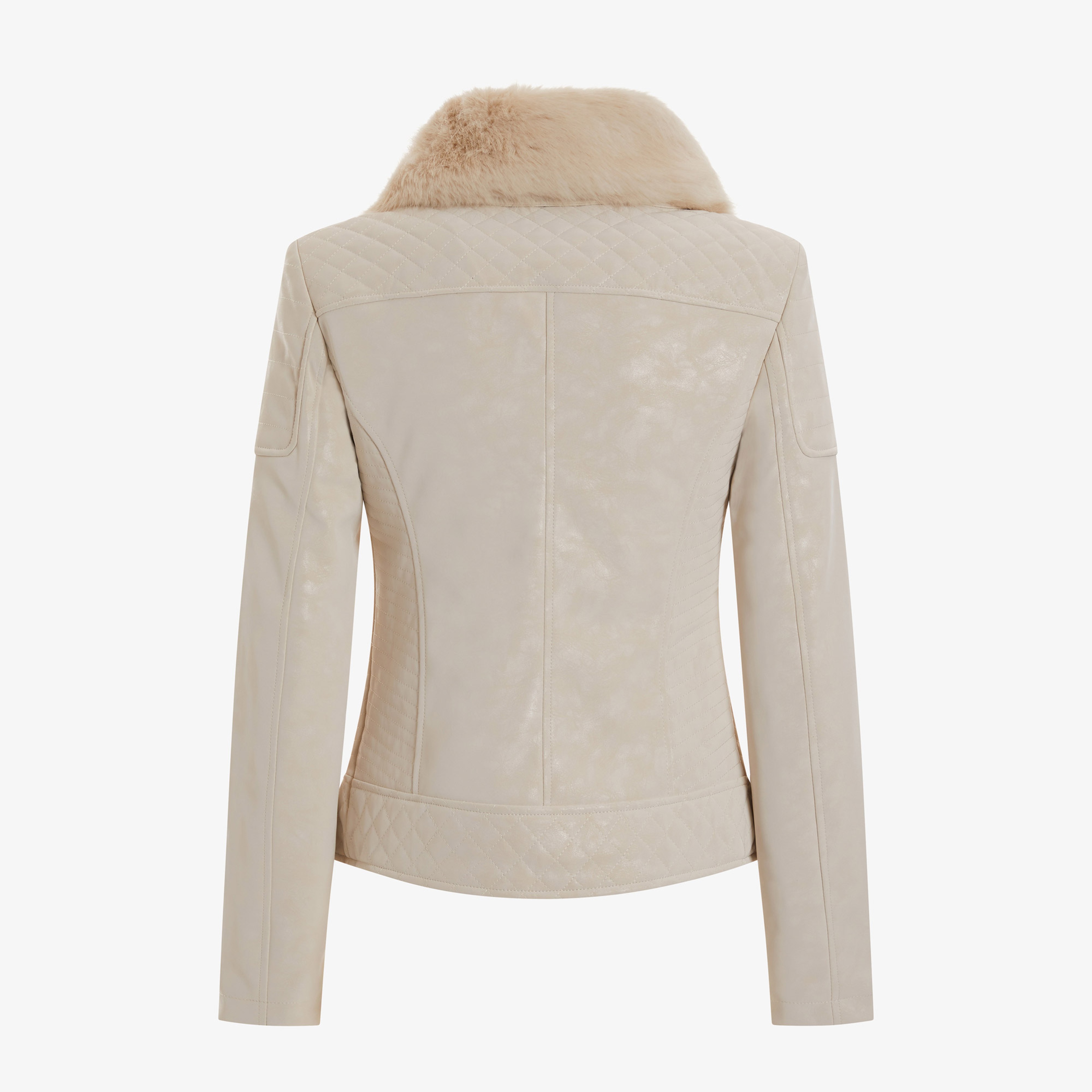 Guess Kadın Beyaz Mont