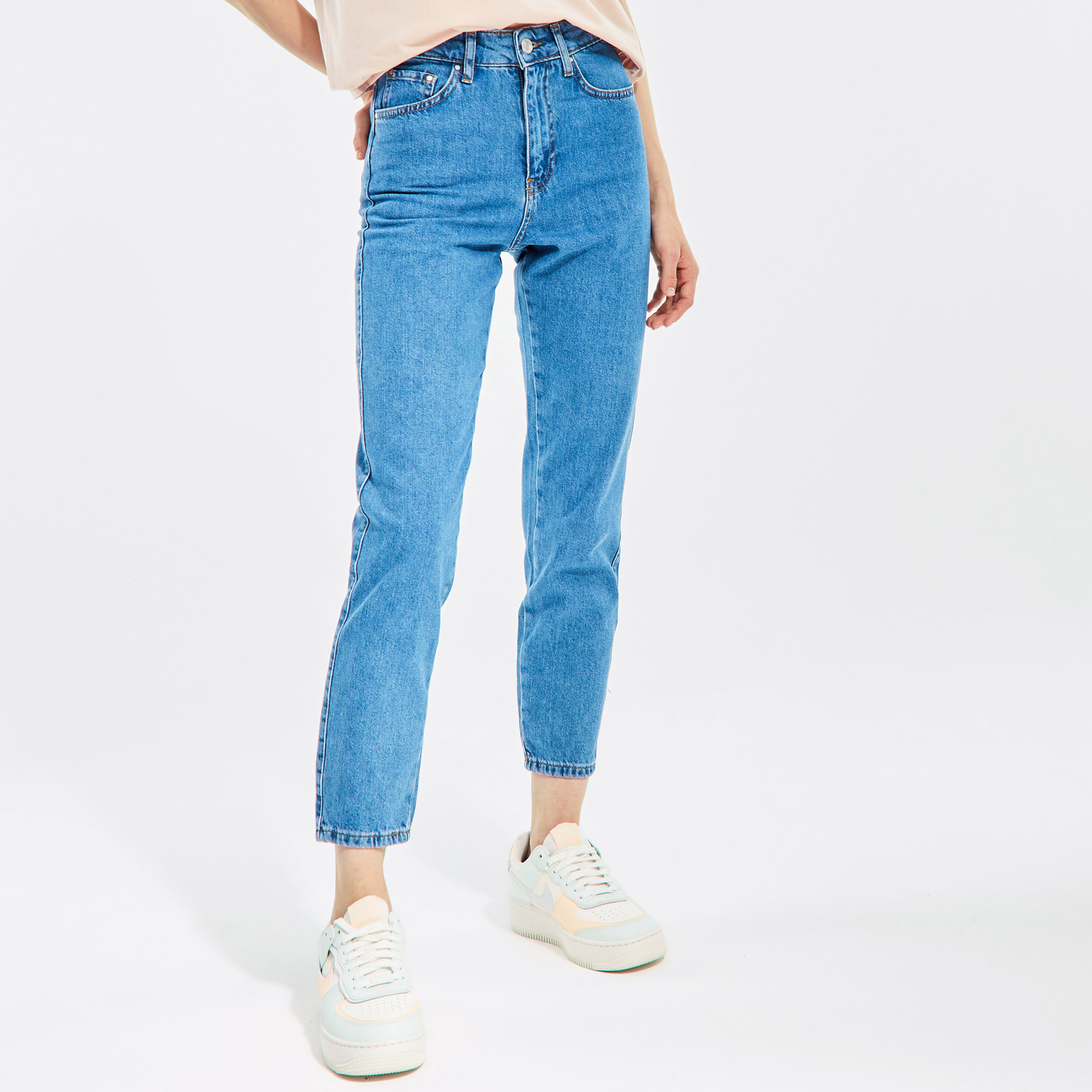 NAUTICA KADIN MAVİ SLIM FIT DENIM PANTOLON