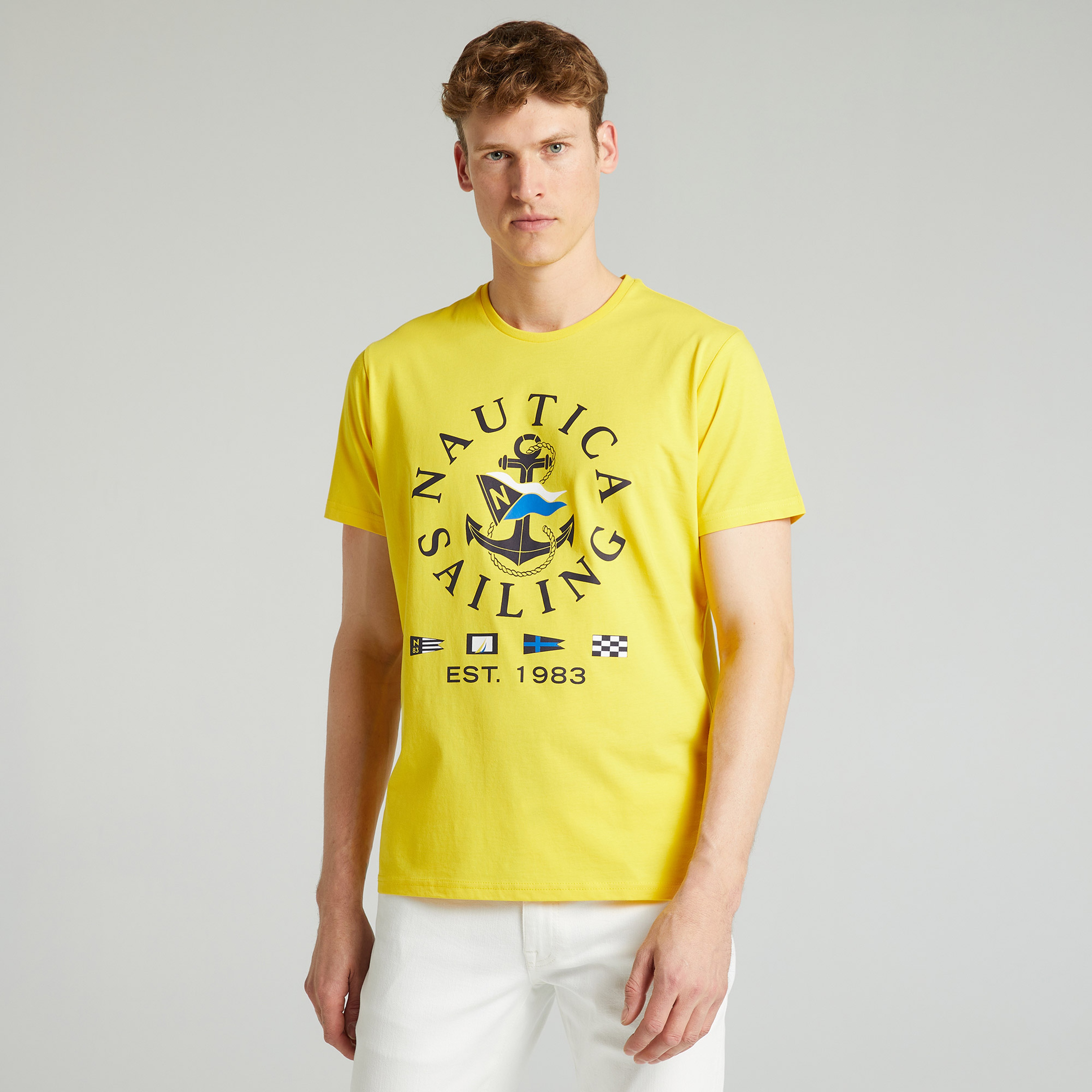 Nautica Standart Fit Erkek Sarı T-shirt