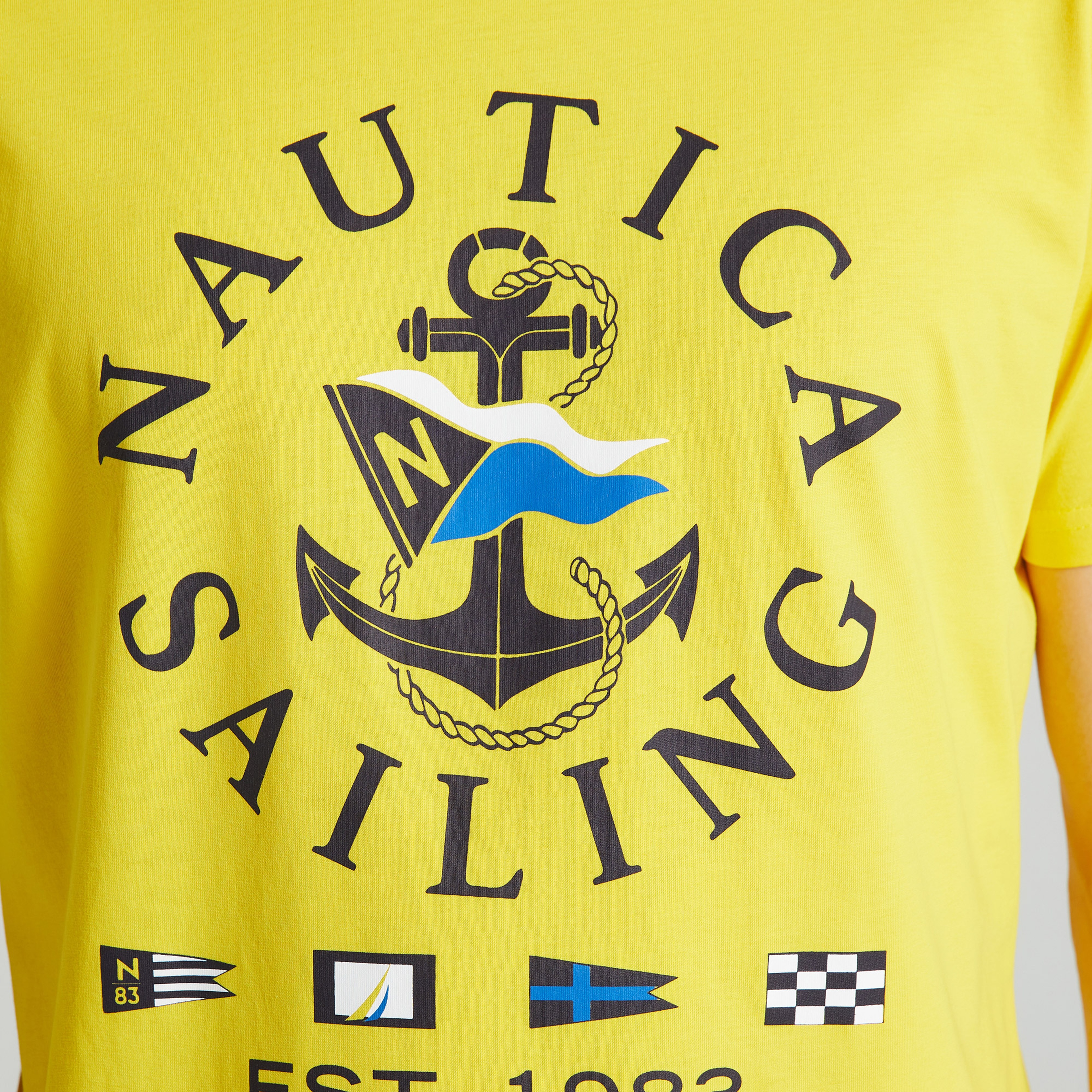 Nautica Standart Fit Erkek Sarı T-shirt