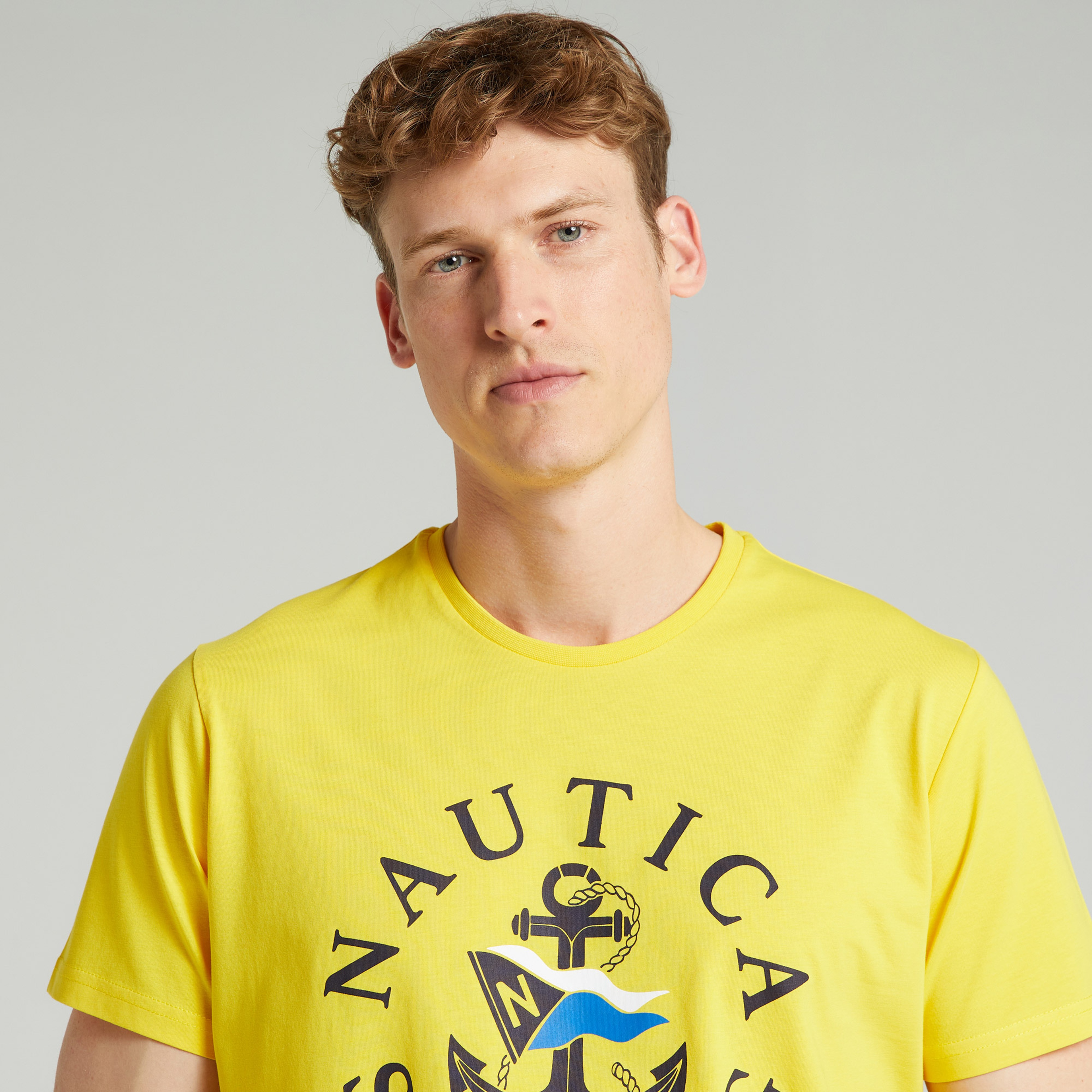 Nautica Standart Fit Erkek Sarı T-shirt