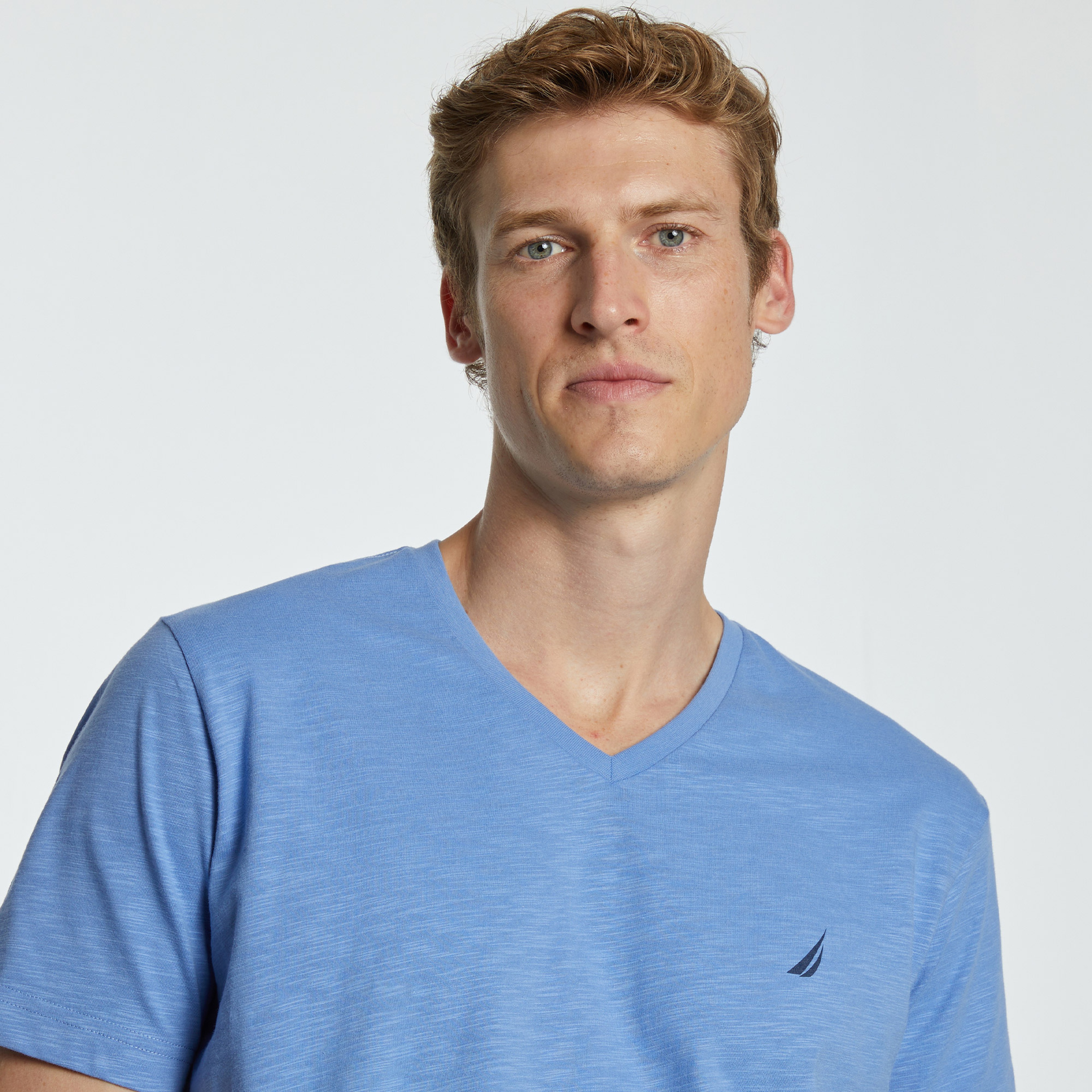 Nautica Erkek Mavi Standart Fit T-Shirt