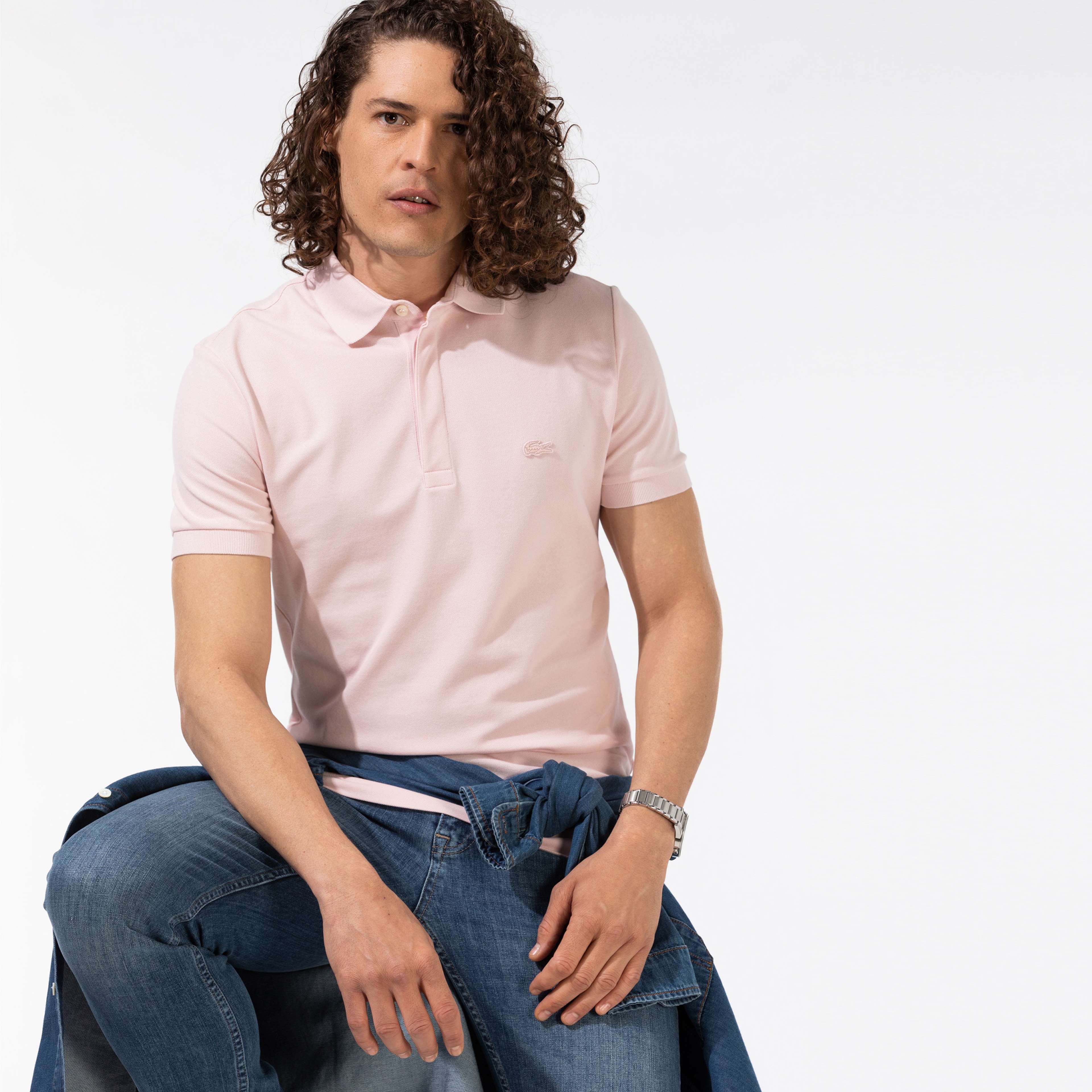 Lacoste Erkek Regular Fit Pembe Paris Polo