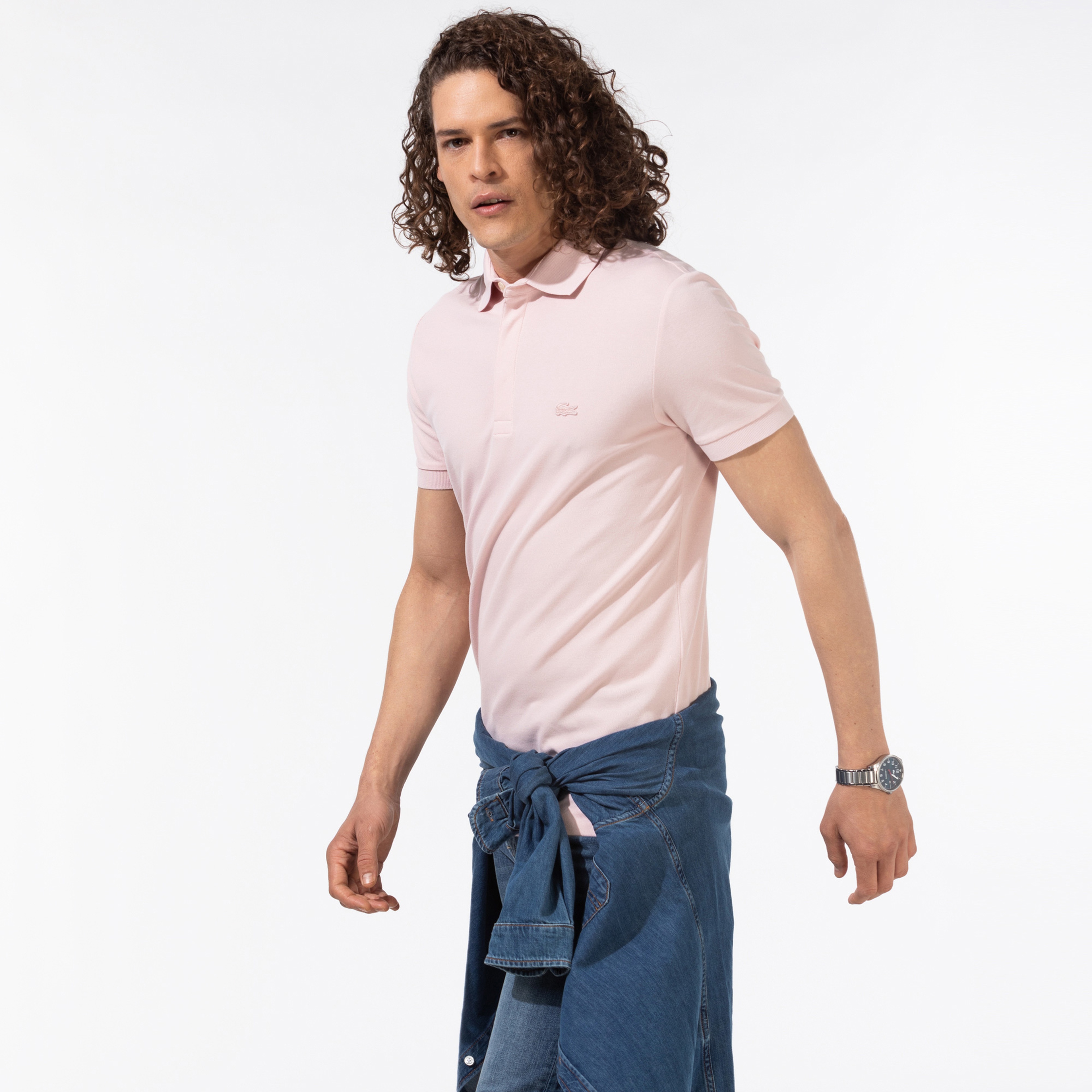 Lacoste Erkek Regular Fit Pembe Paris Polo