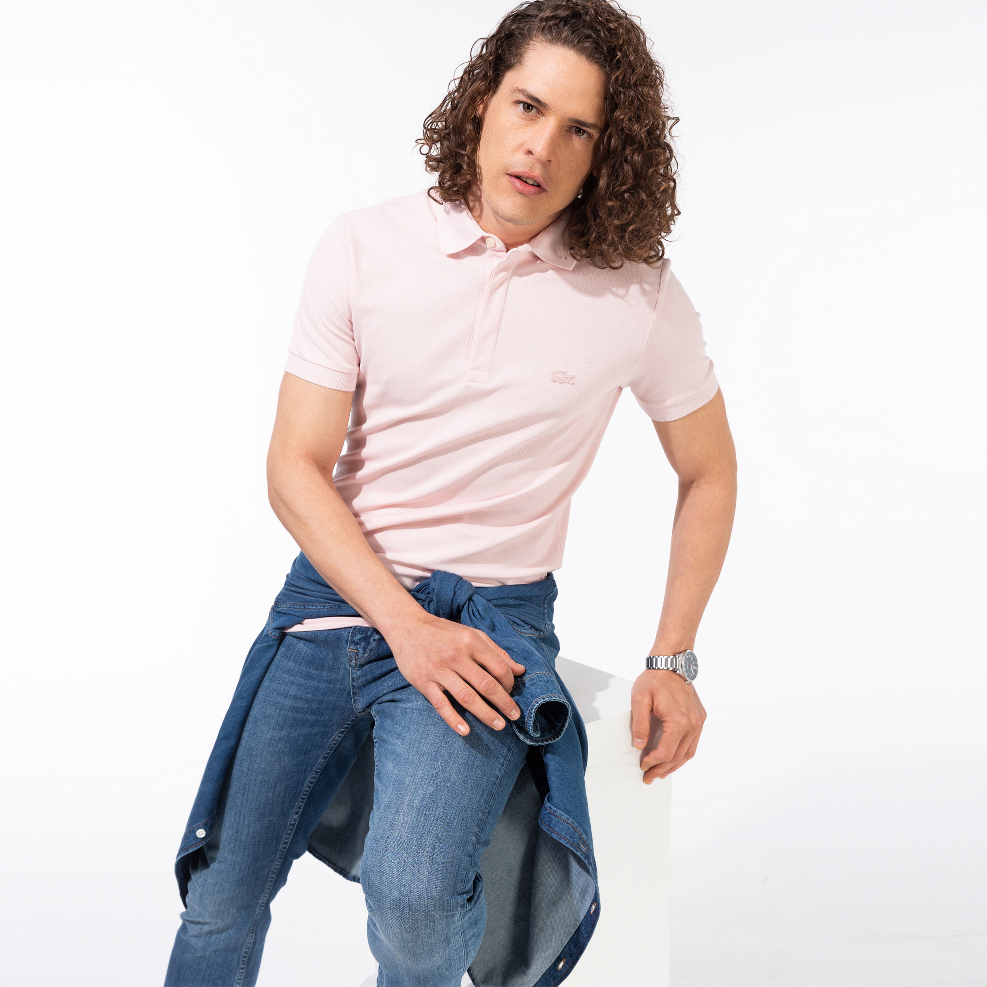 Lacoste Erkek Regular Fit Pembe Paris Polo