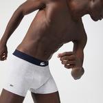 Lacoste Erkek Desenli 3'lü Lacivert Boxer
