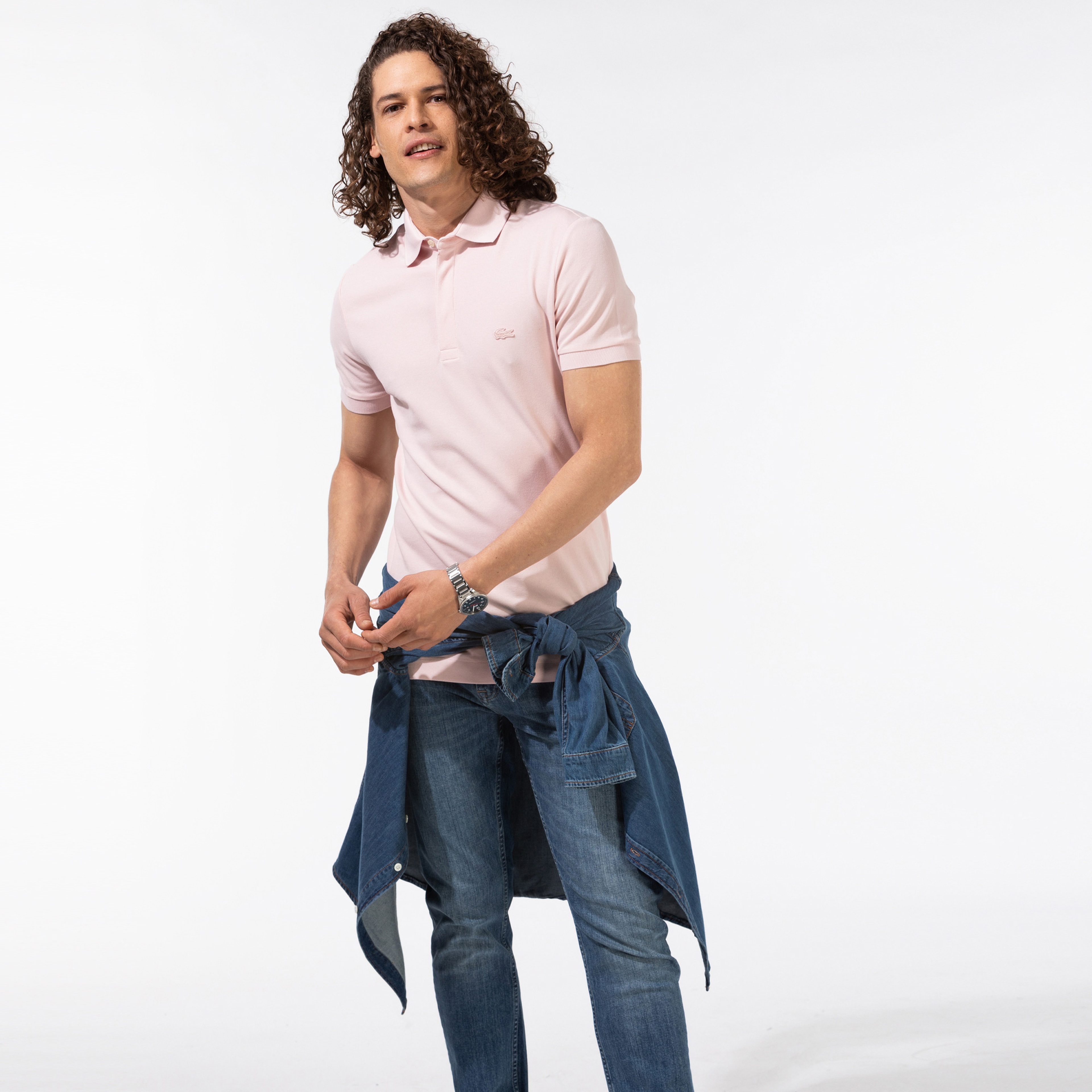 Lacoste Erkek Regular Fit Pembe Paris Polo