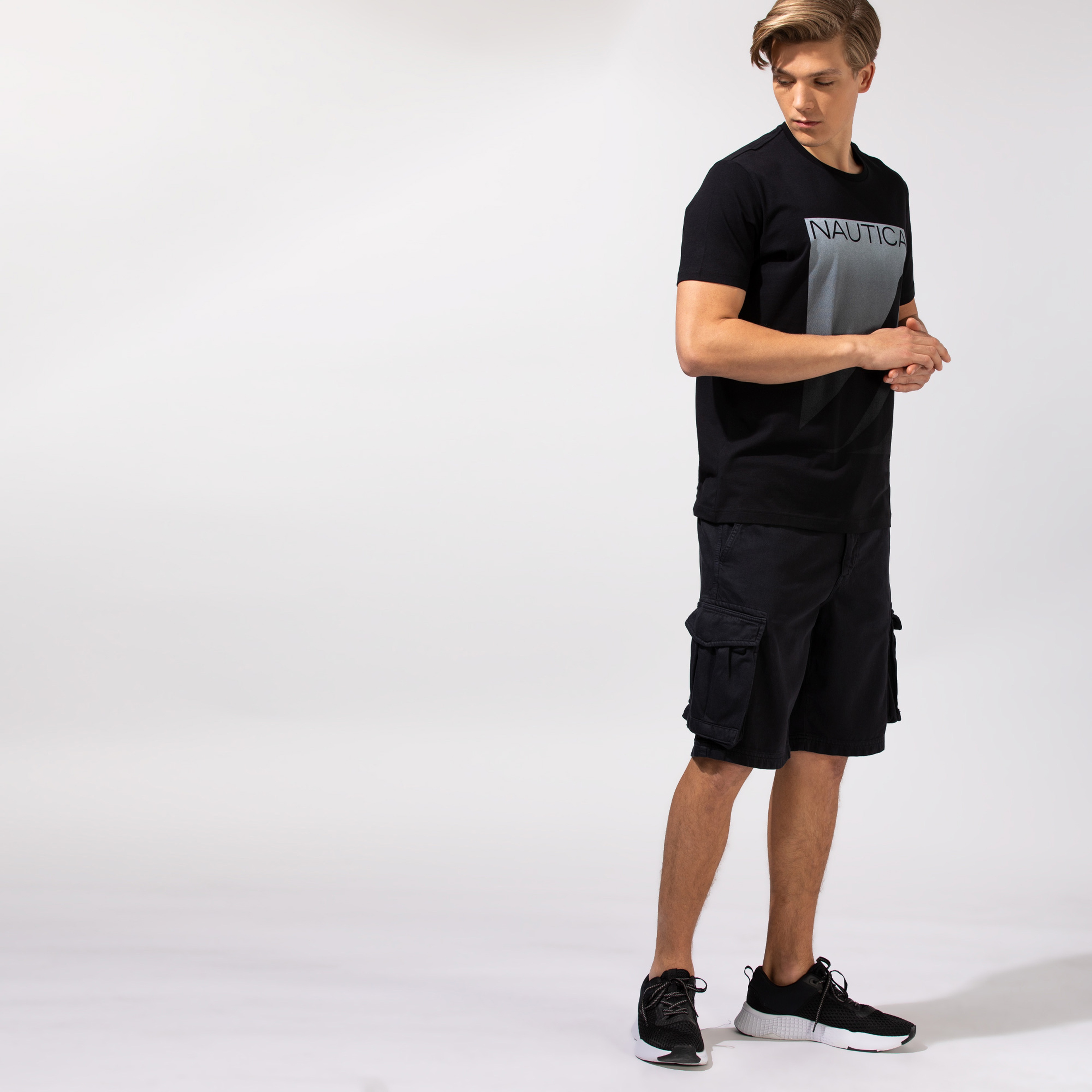 Nautica Erkek Siyah Bermuda Şort
