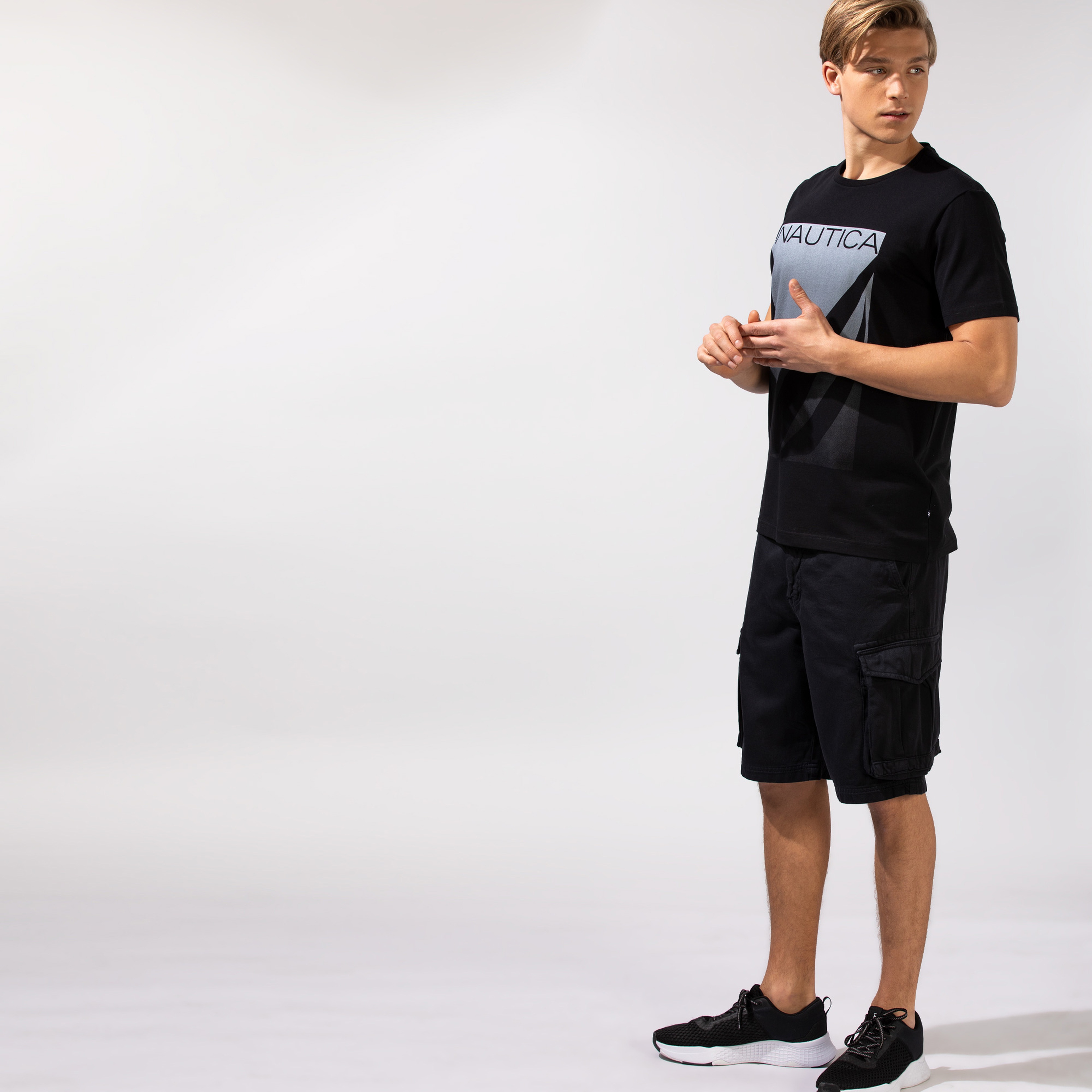 Nautica Erkek Siyah Bermuda Şort