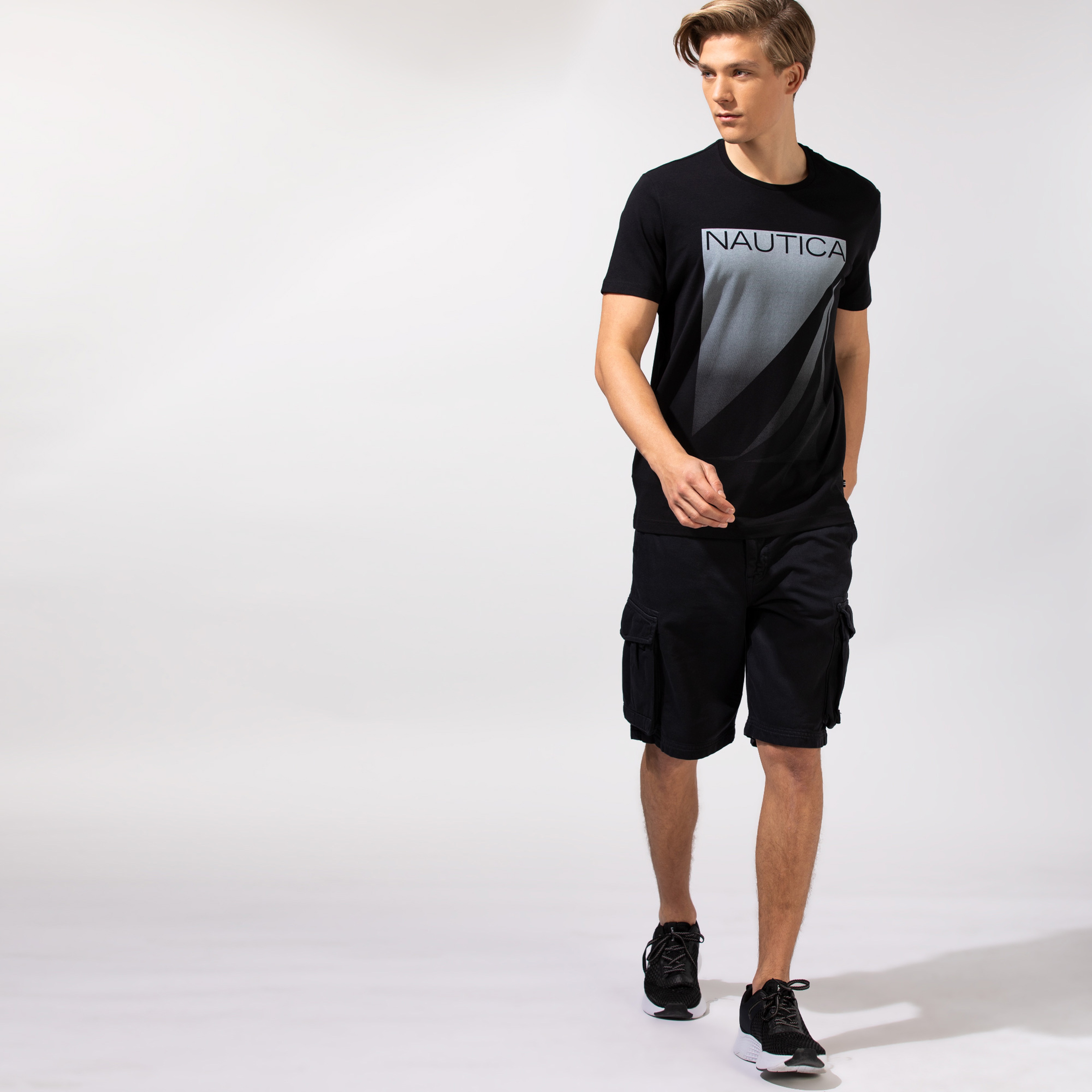 Nautica Erkek Siyah Bermuda Şort