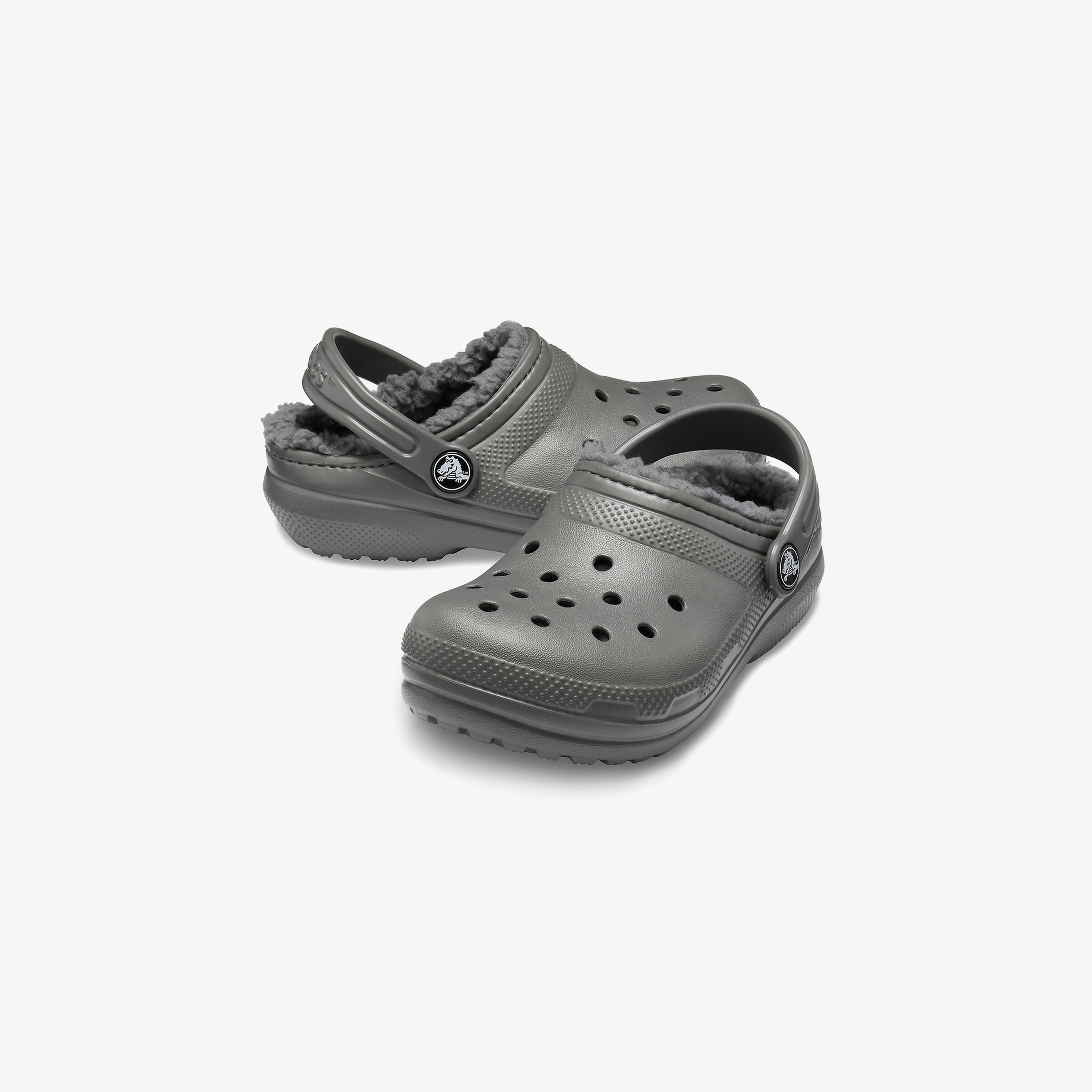 Crocs Classic Lined Clog Çocuk Haki Terlik