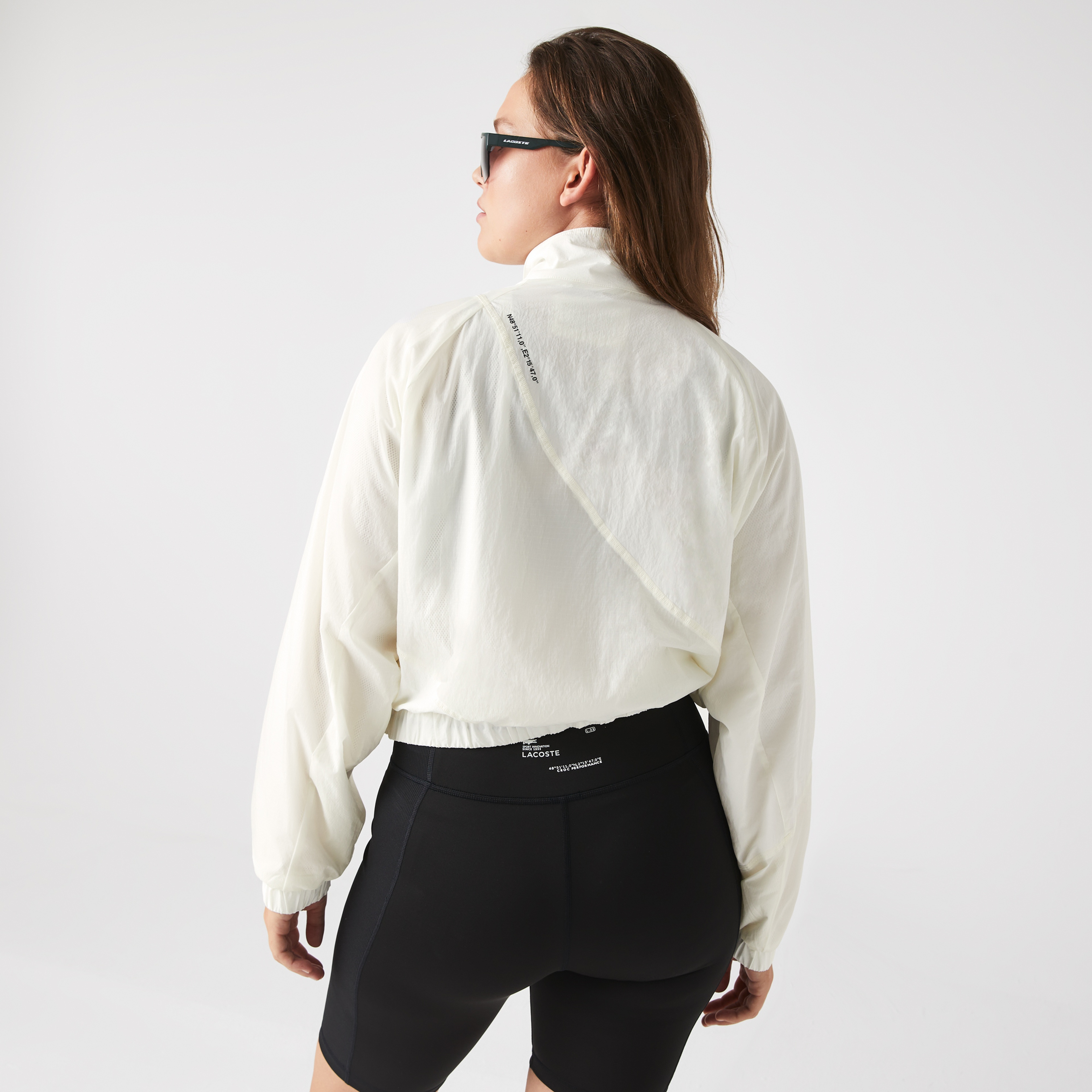 Lacoste Active Kadın Dik Yaka Beyaz Mont