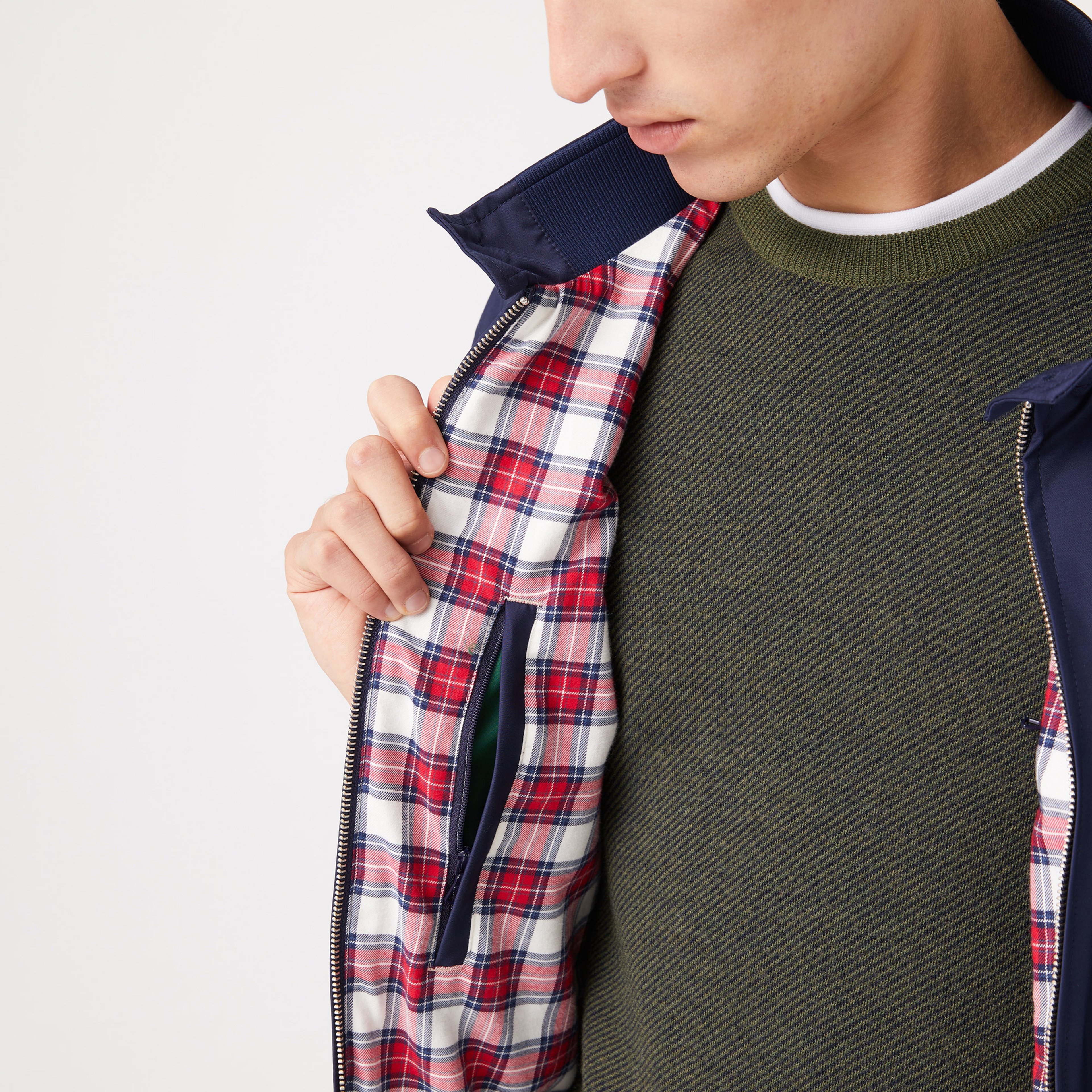 Lacoste Erkek Dik Yaka Lacivert Ceket