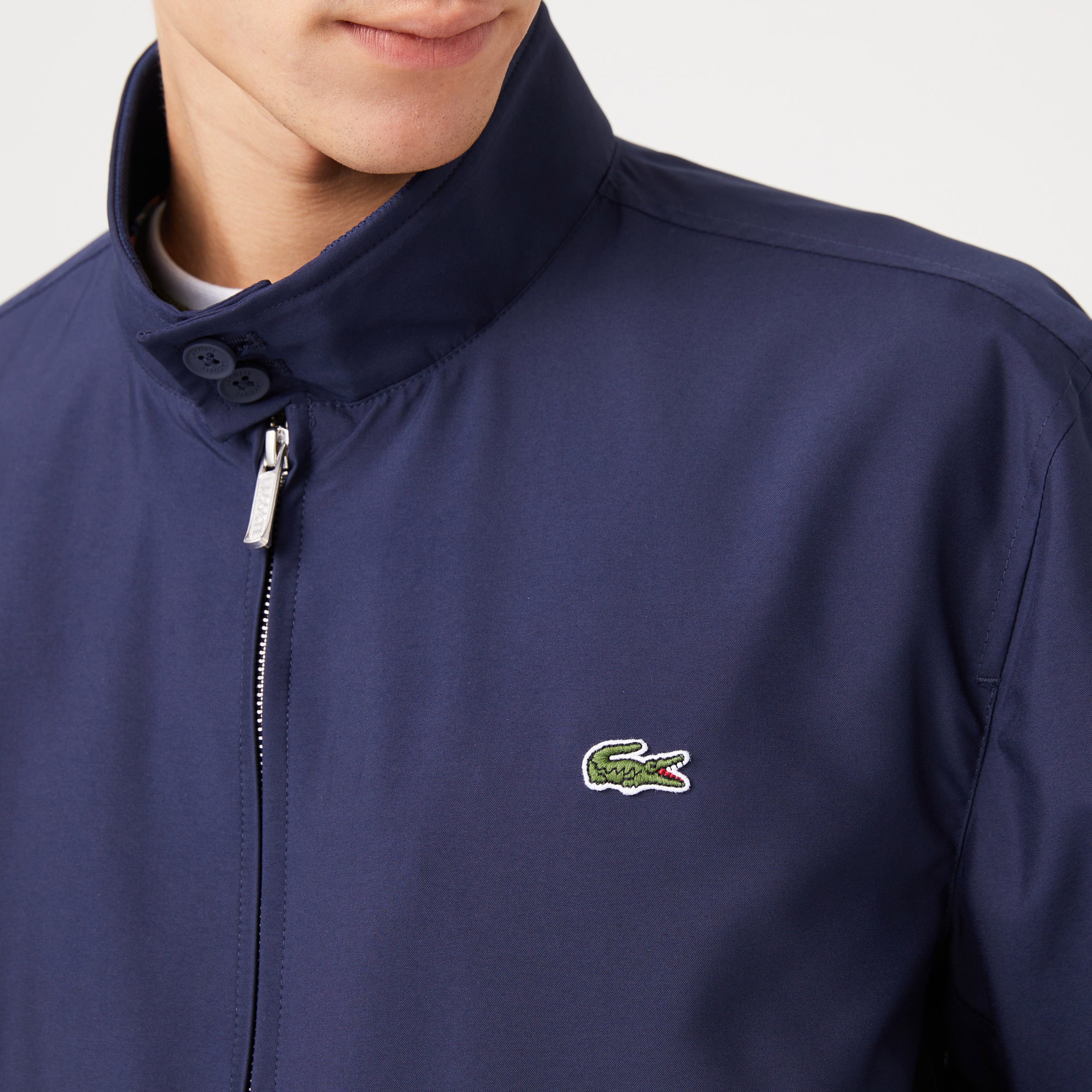 Lacoste Erkek Dik Yaka Lacivert Ceket