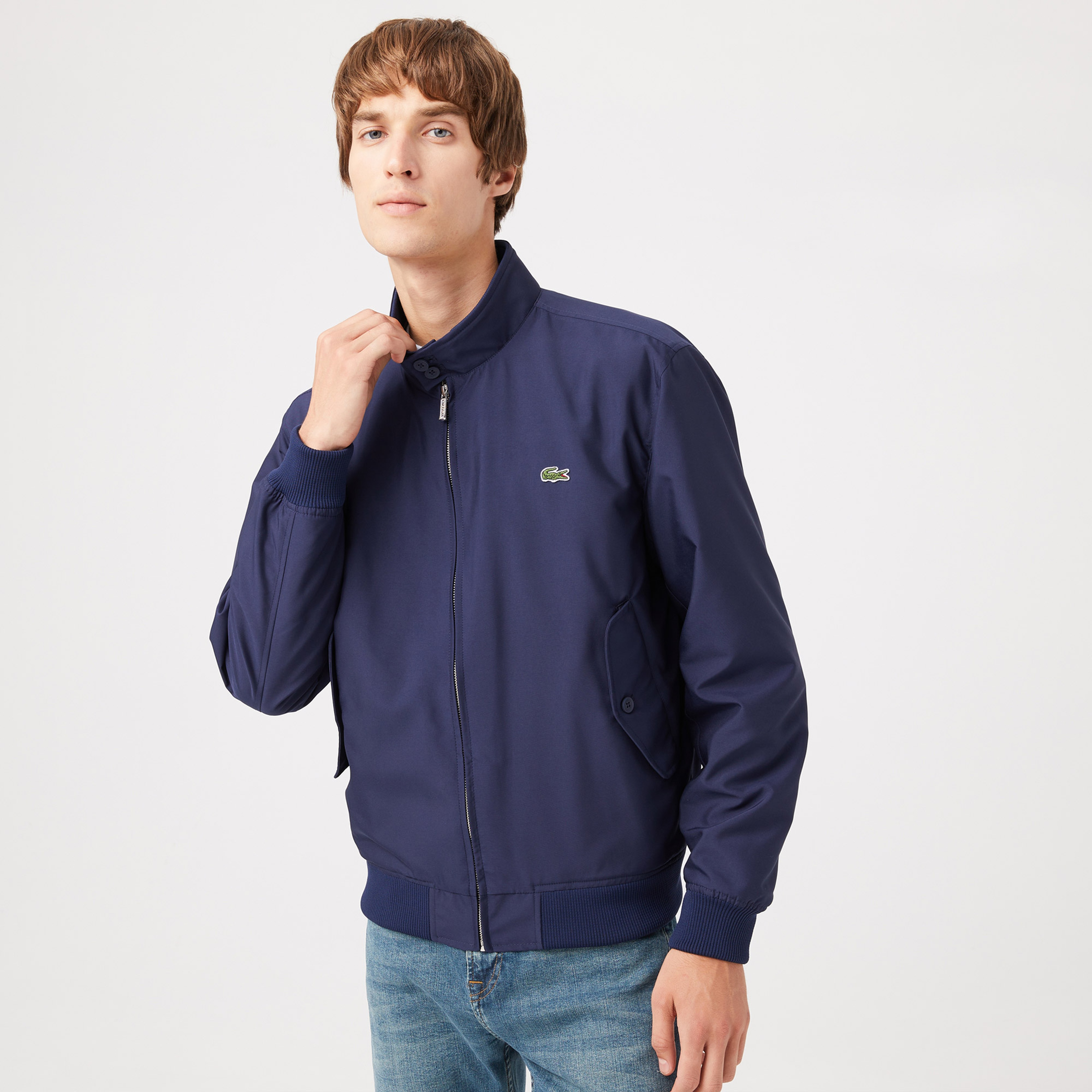 Lacoste Erkek Dik Yaka Lacivert Ceket