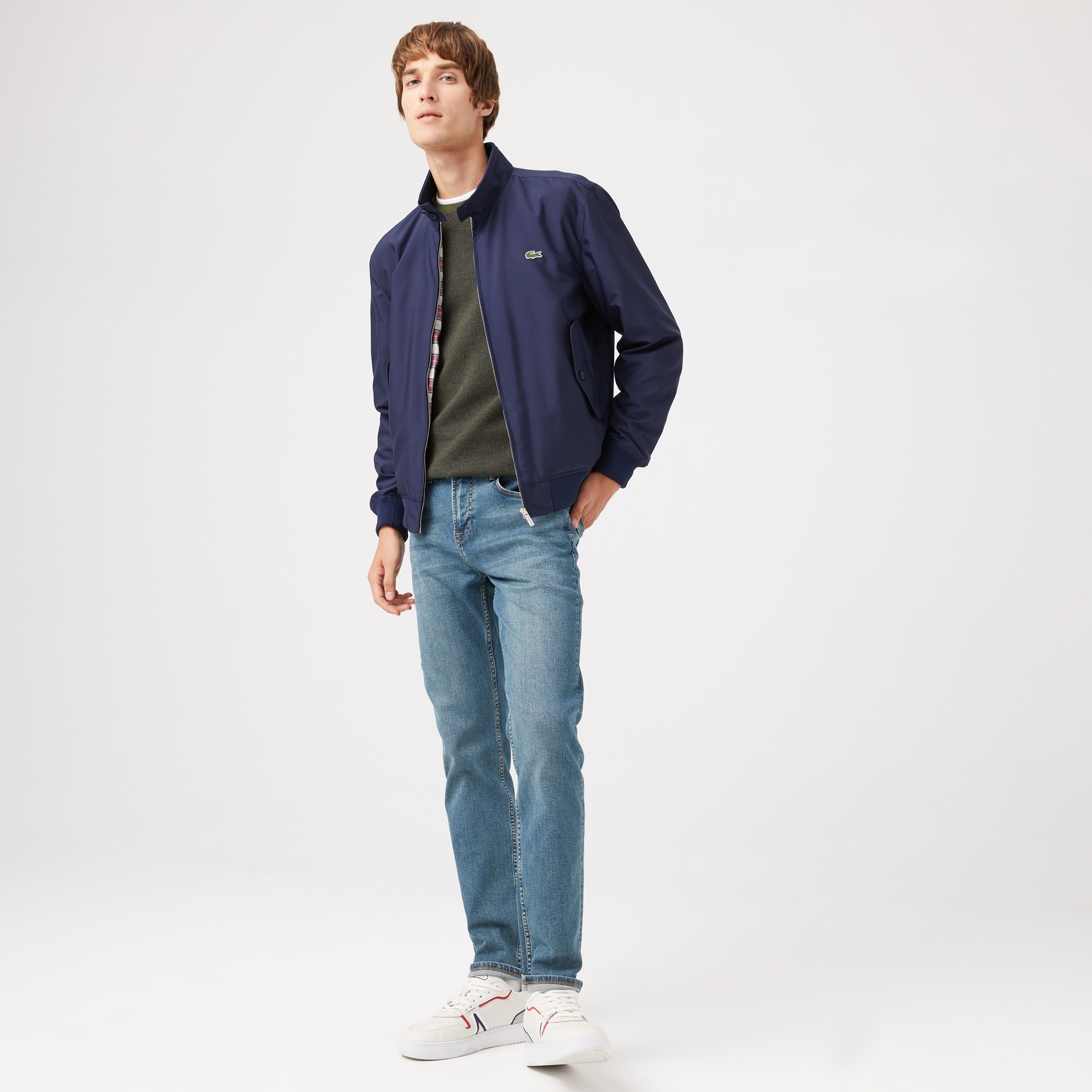 Lacoste Erkek Dik Yaka Lacivert Ceket