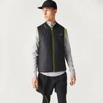 Lacoste SPORT Active Erkek Hakim Yaka Kapitone Çift Taraflı Siyah Yelek