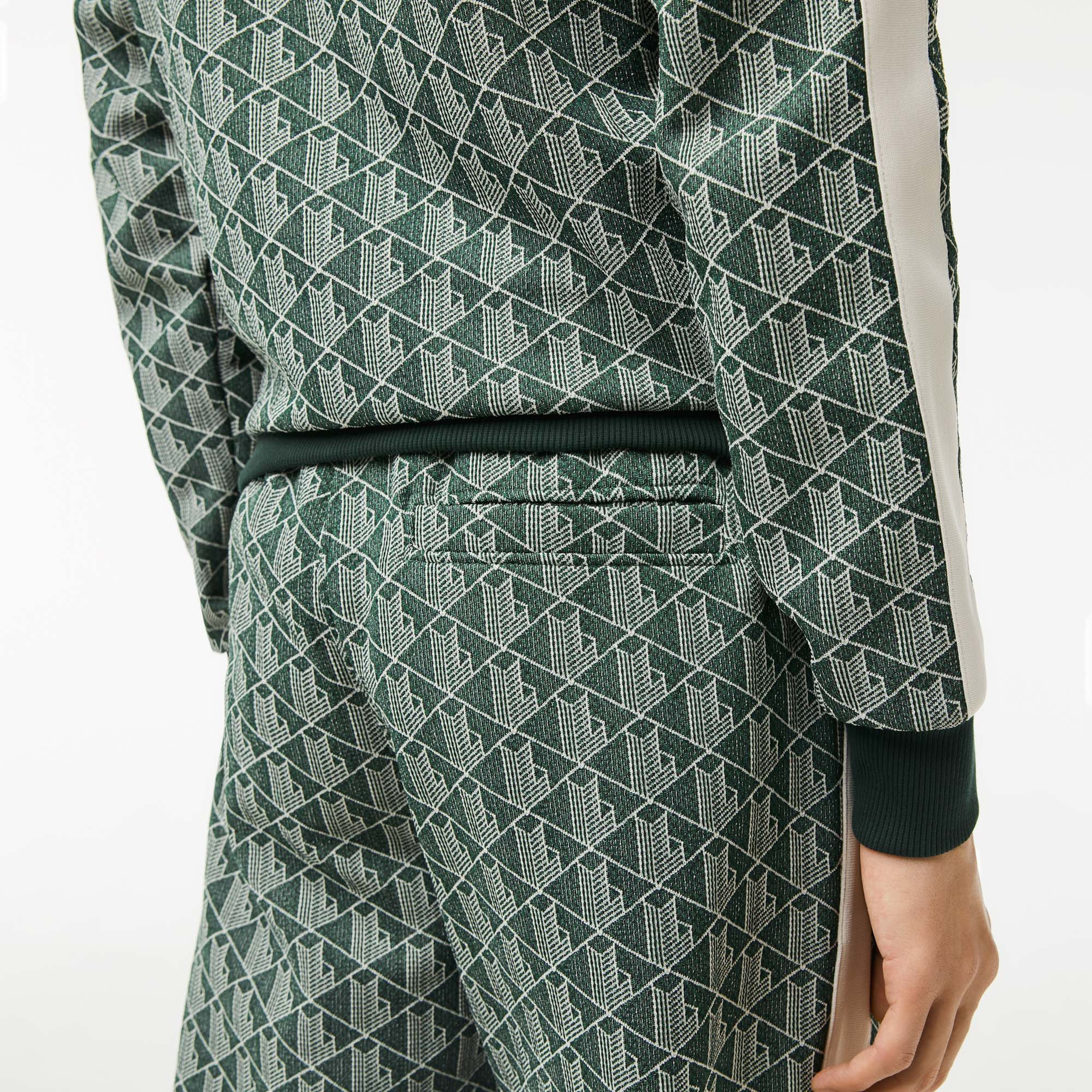 Lacoste Erkek Tapered Fit Monogram Yeşil Eşofman Altı