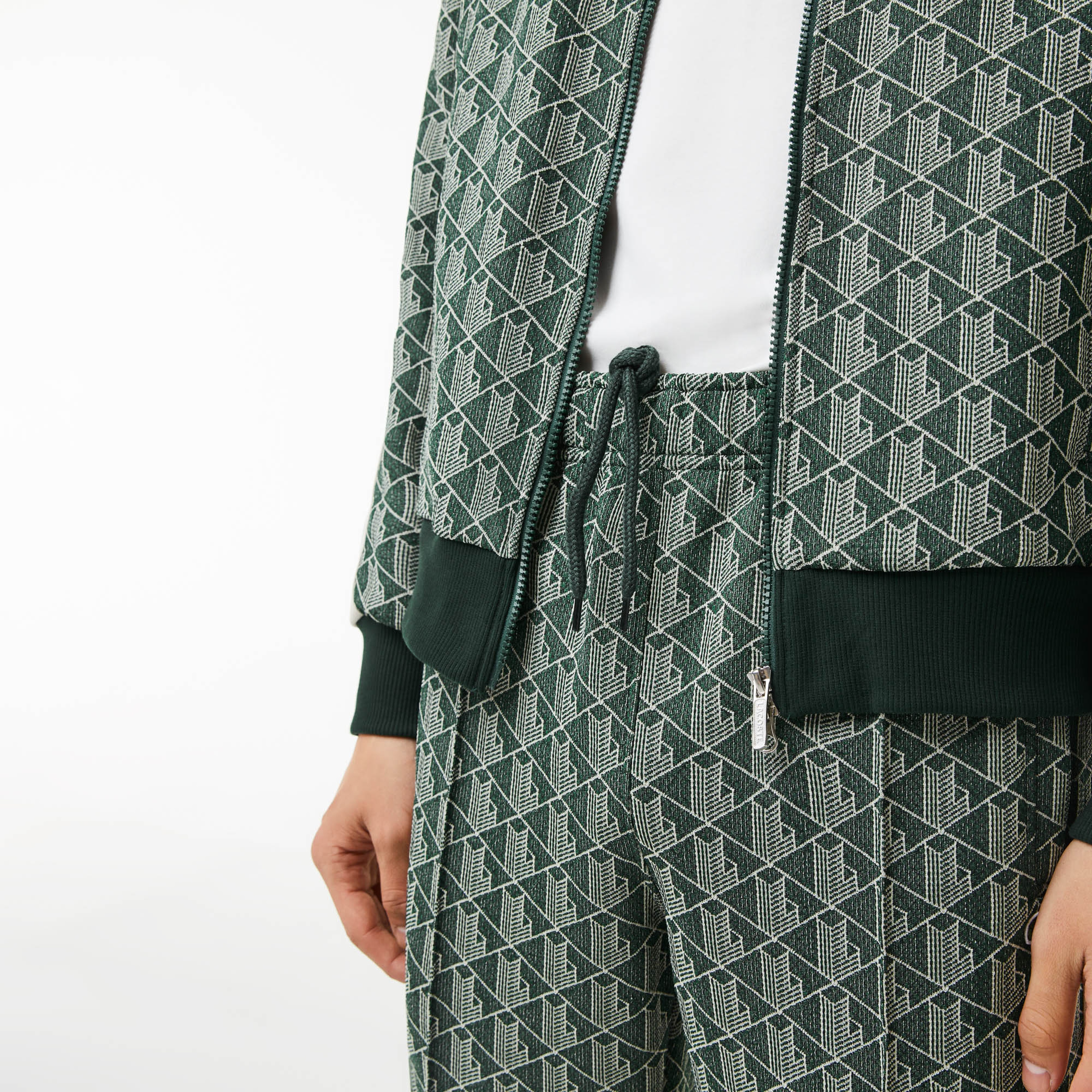 Lacoste Erkek Tapered Fit Monogram Yeşil Eşofman Altı