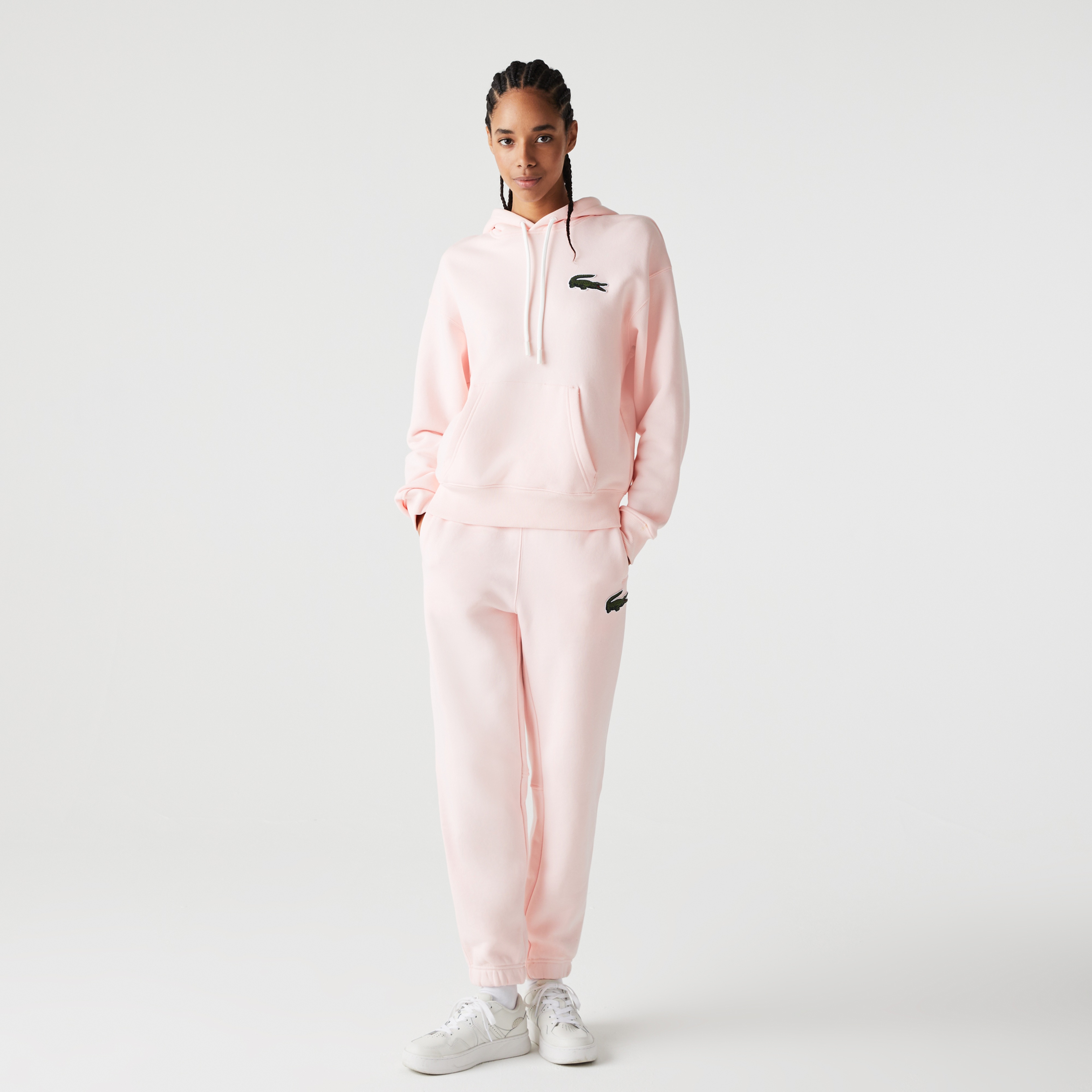 Lacoste Unisex Regular Fit Organik Pamuk Pembe Eşofman Altı