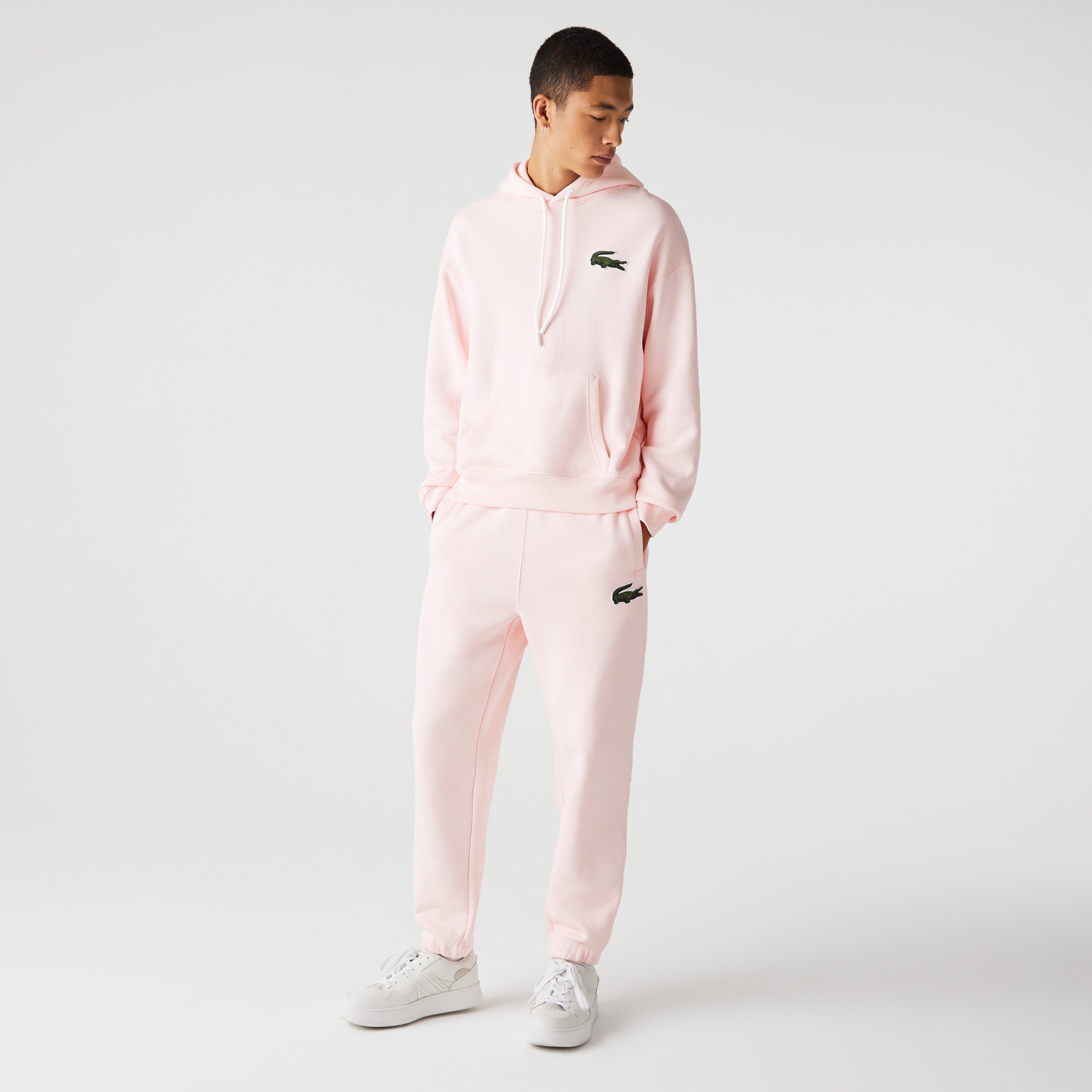 Lacoste Unisex Regular Fit Organik Pamuk Pembe Eşofman Altı