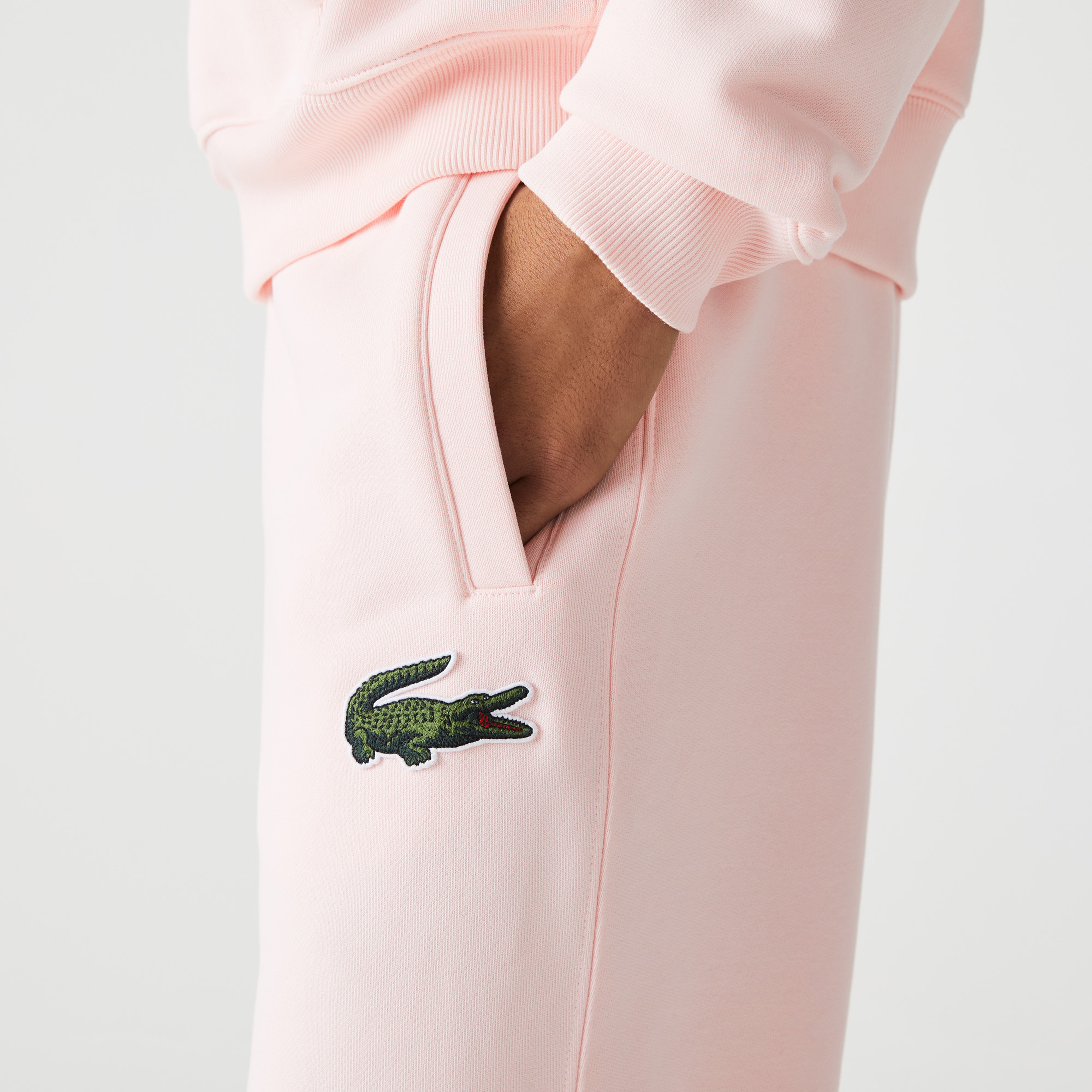 Lacoste Unisex Regular Fit Organik Pamuk Pembe Eşofman Altı