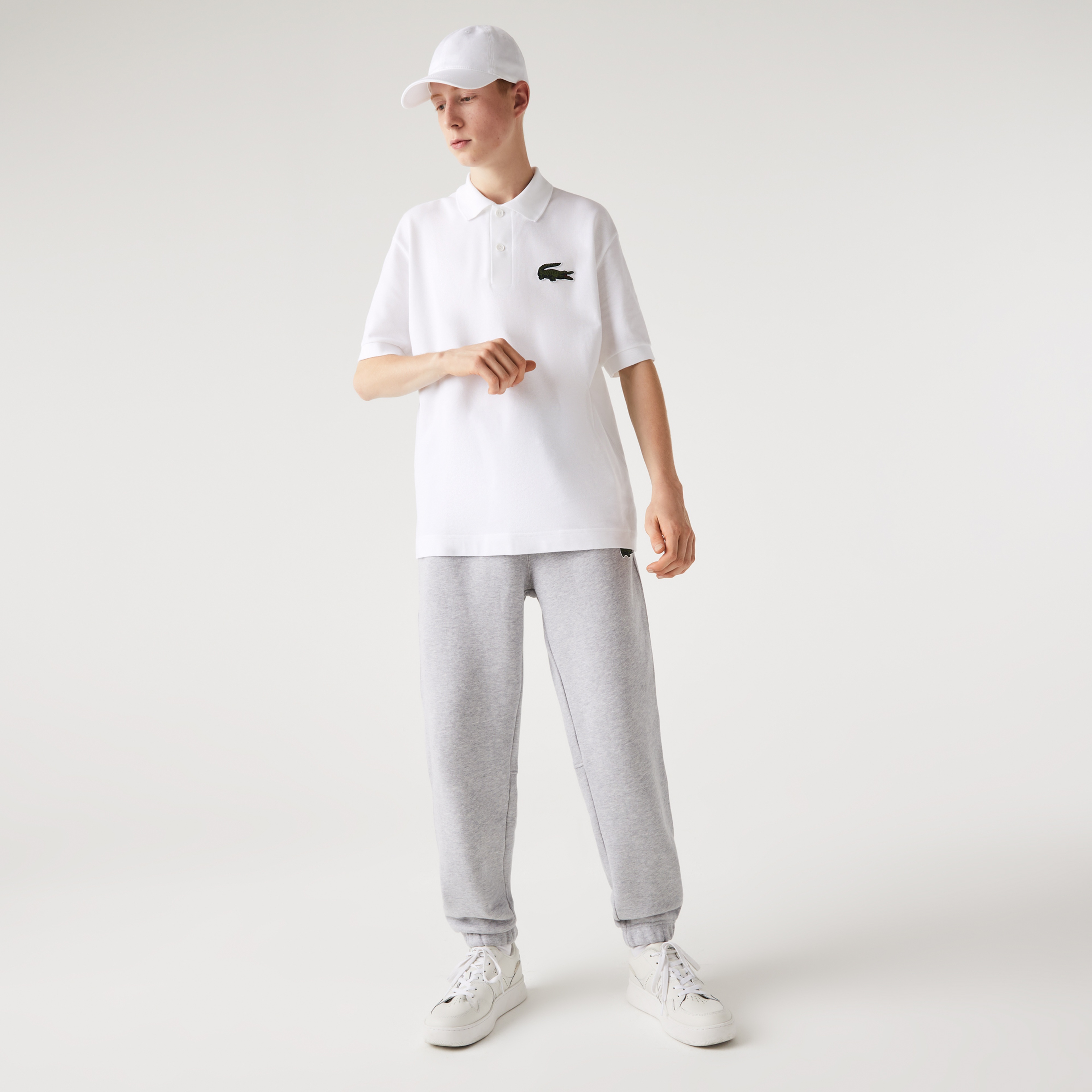 Lacoste Unisex Regular Fit Organik Pamuk Gri Eşofman Altı