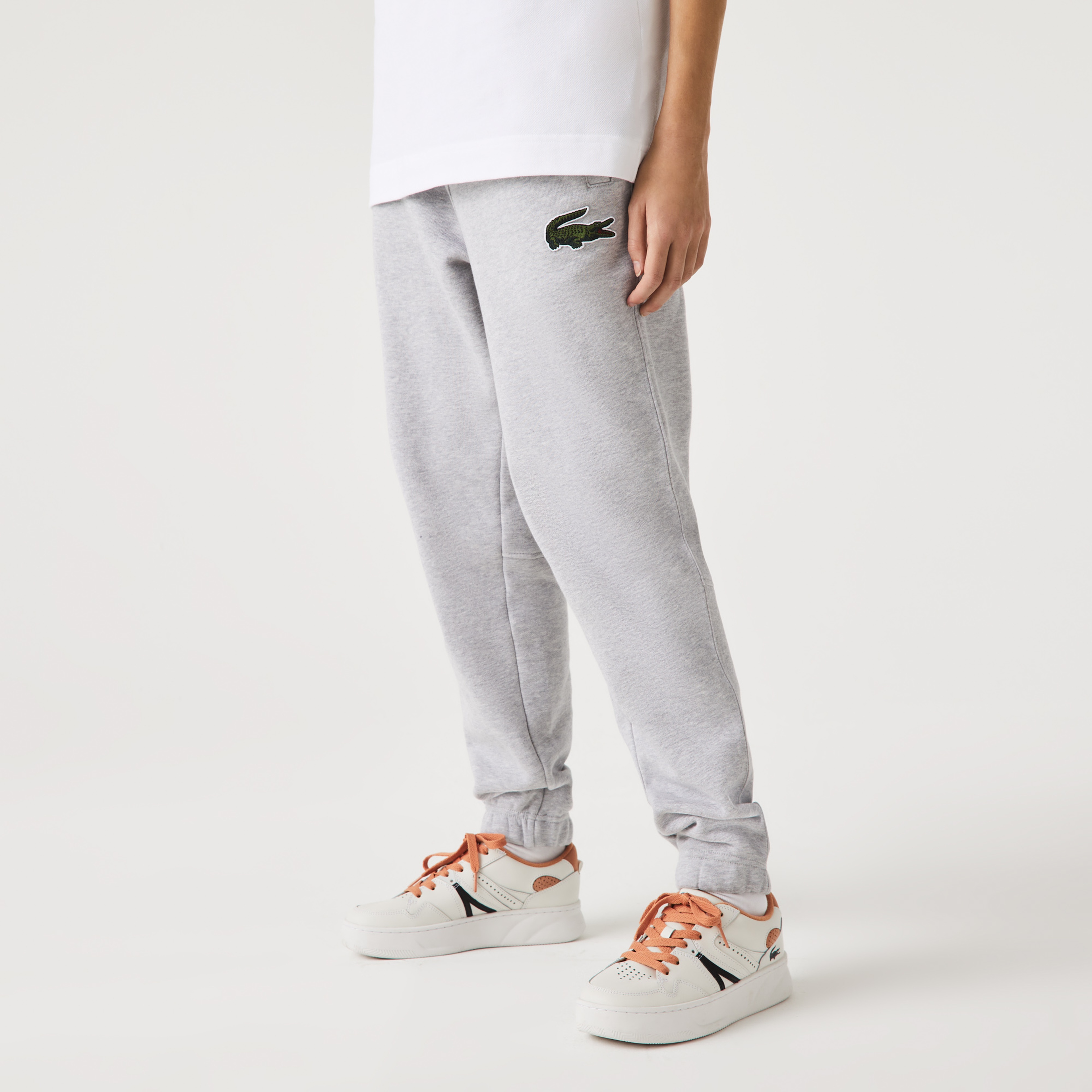 Lacoste Unisex Regular Fit Organik Pamuk Gri Eşofman Altı