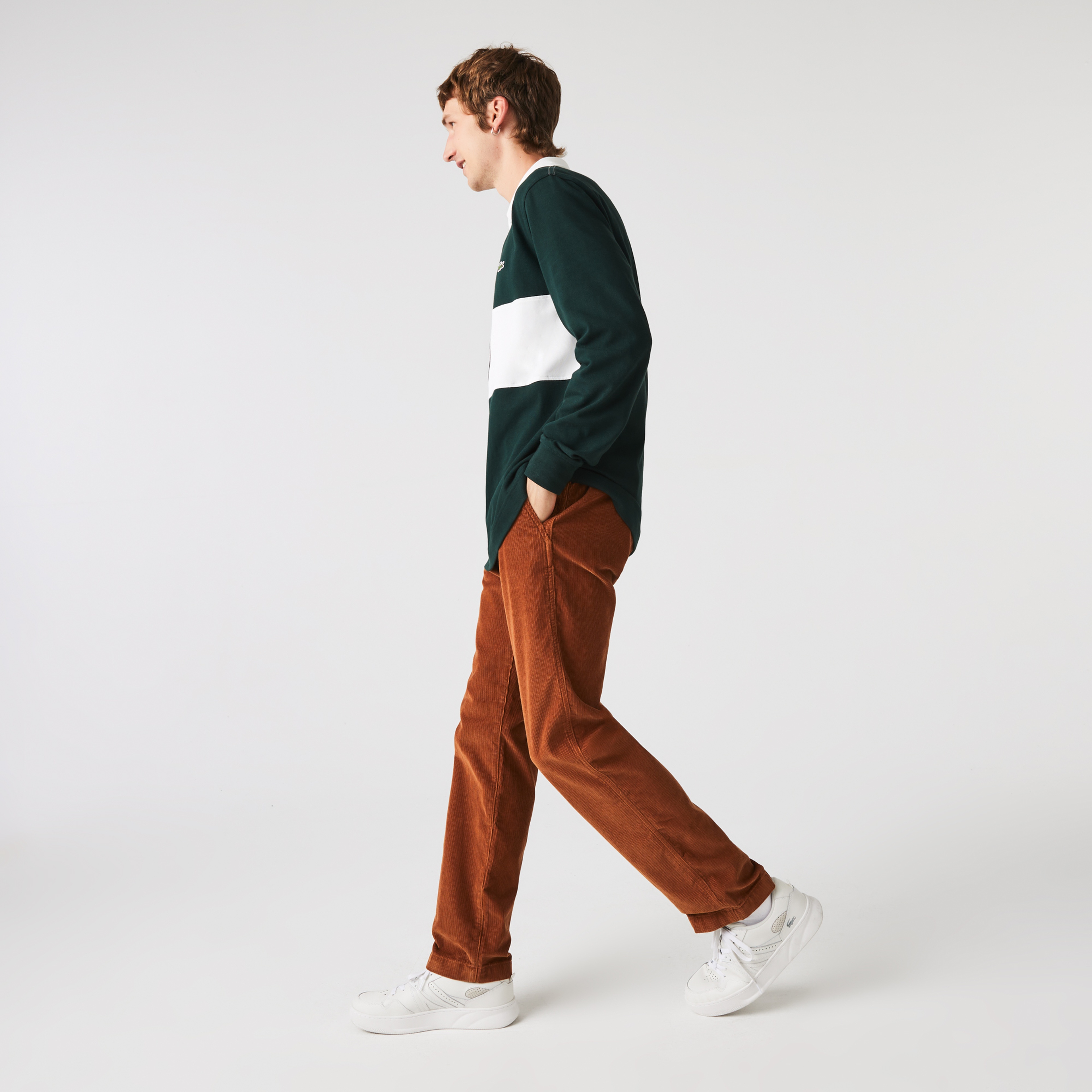 Lacoste Erkek Straight Fit Kahverengi Pantolon