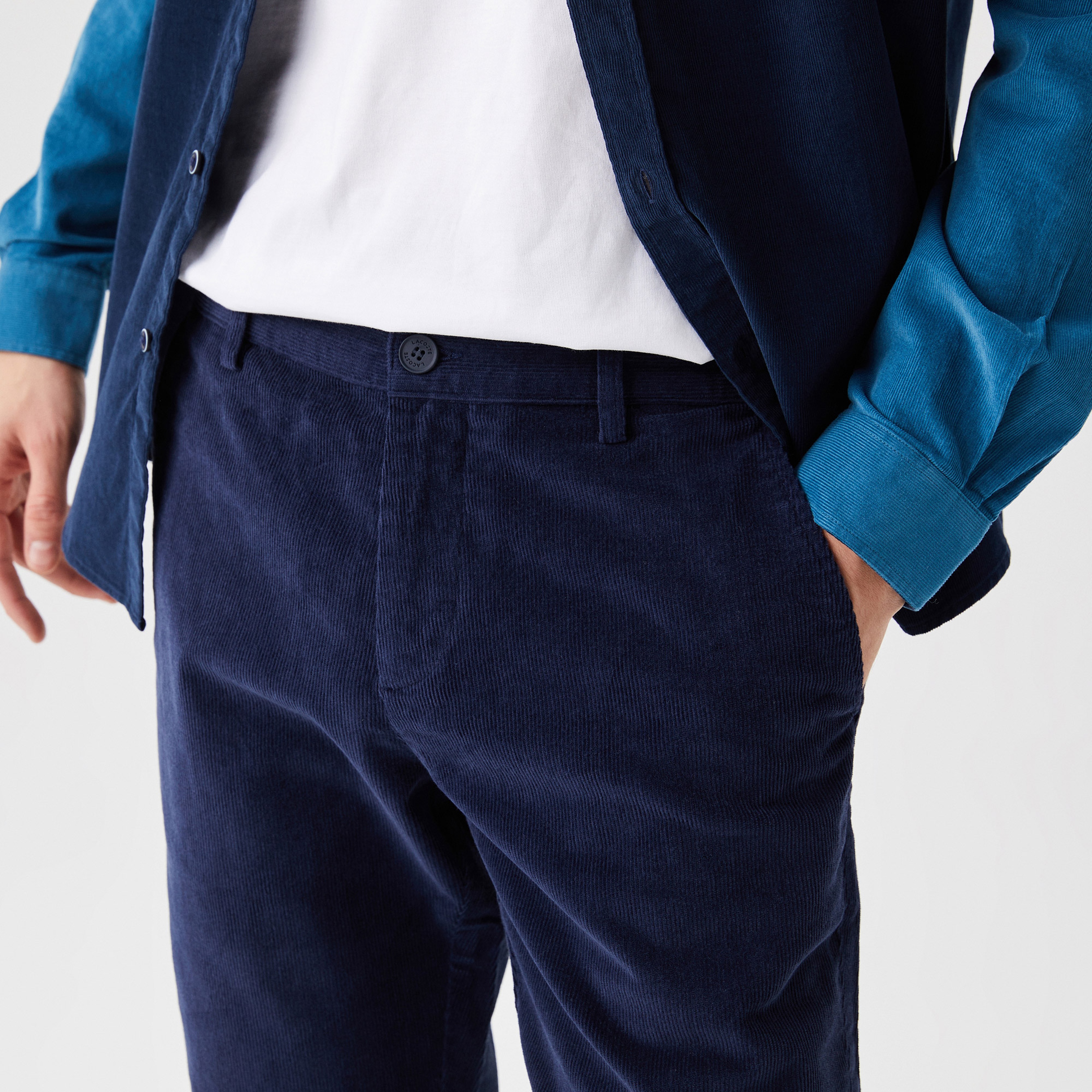 Lacoste Erkek Slim Fit Lacivert Pantolon