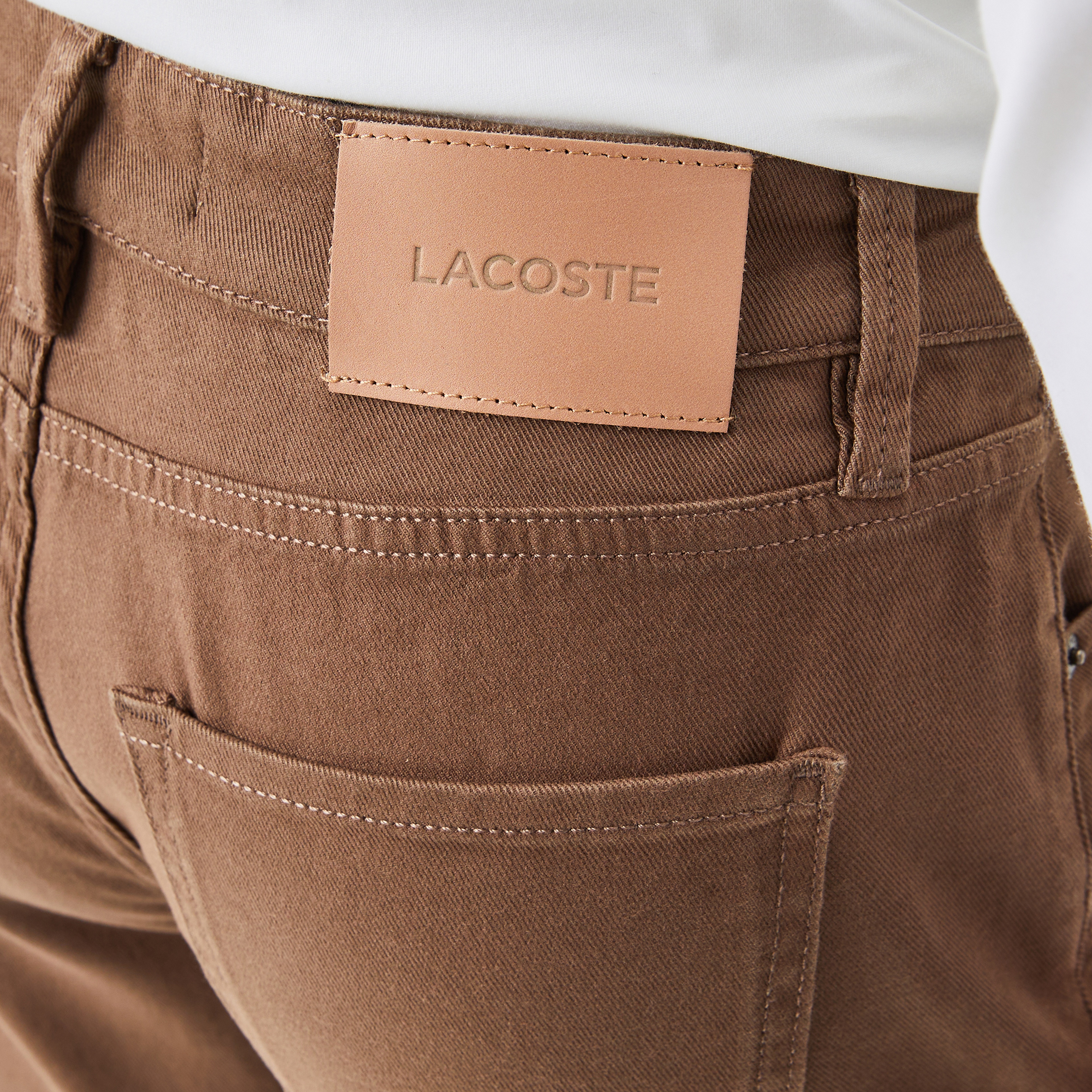 Lacoste Erkek Slim Fit Bej Pantolon