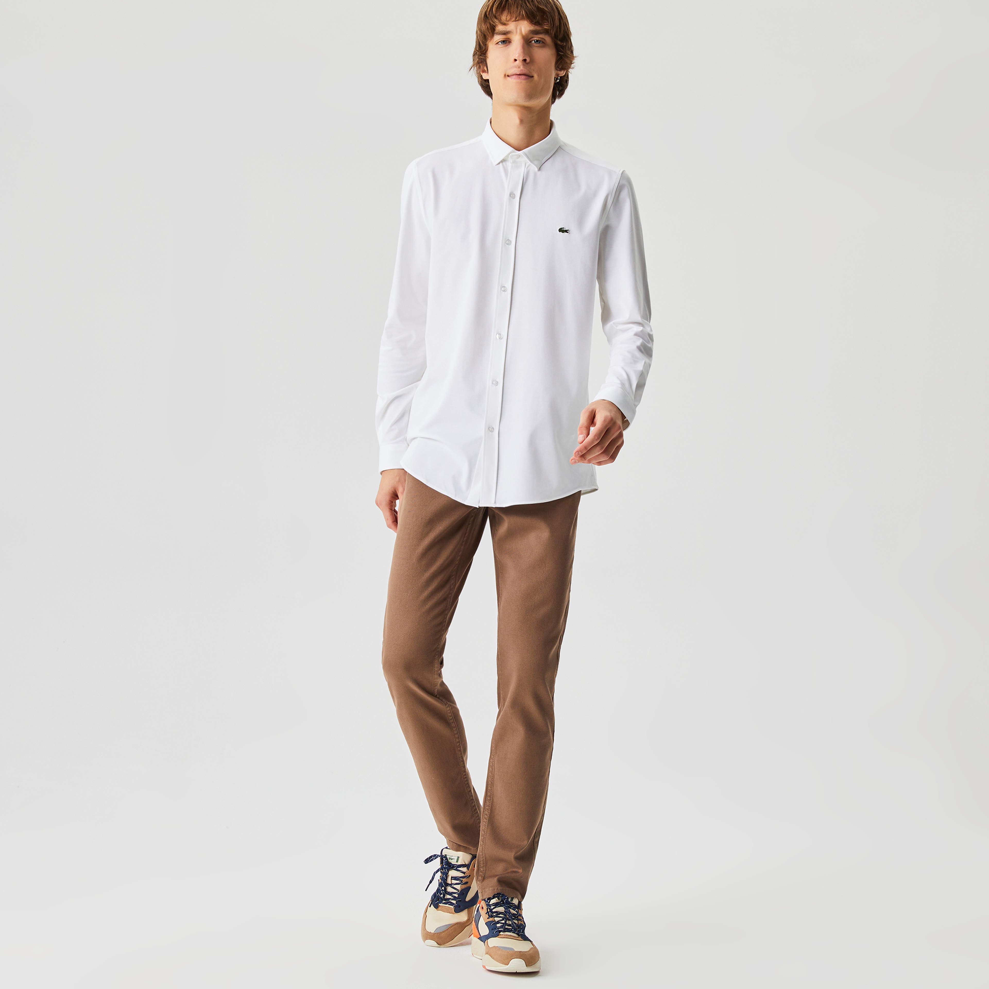 Lacoste Erkek Slim Fit Bej Pantolon