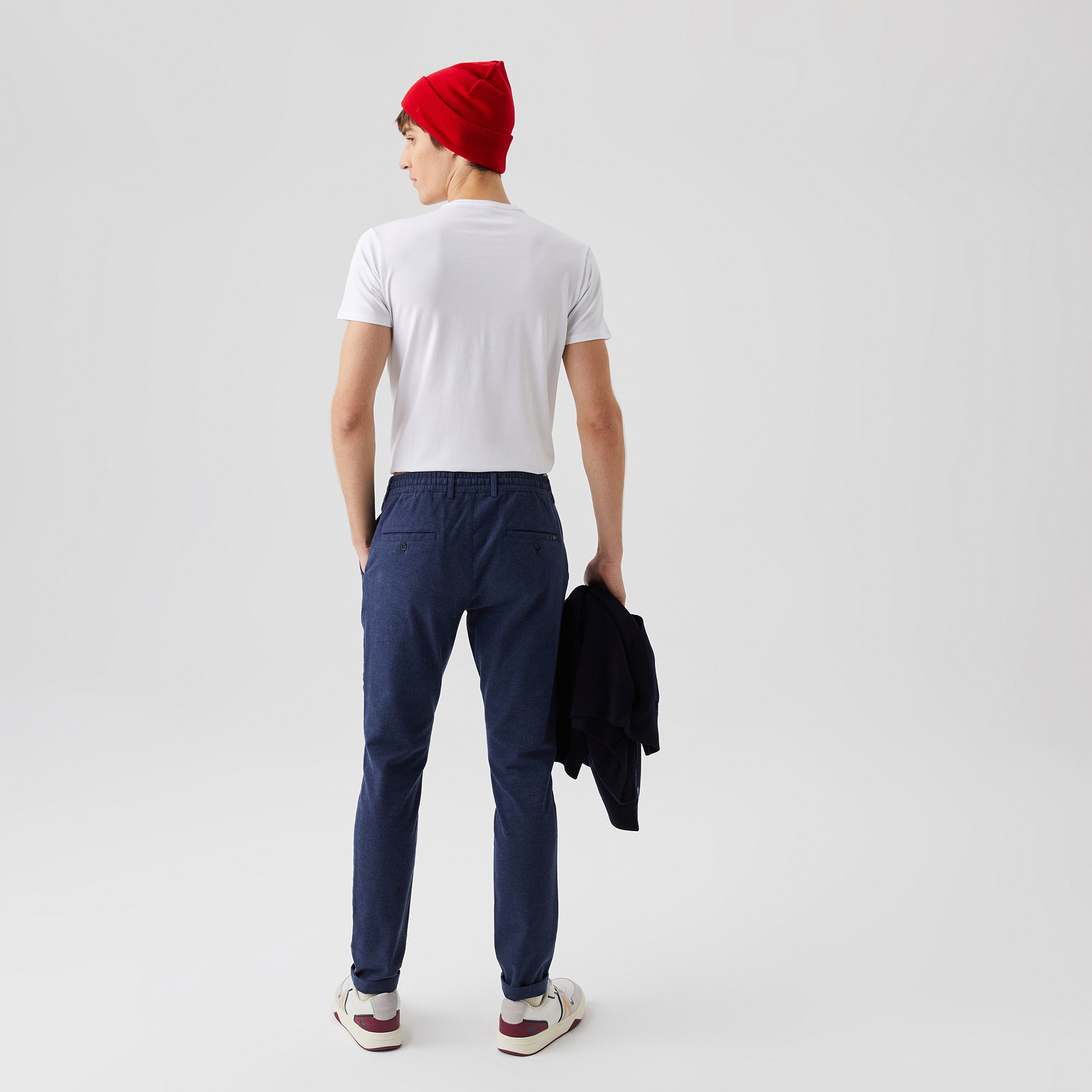 Lacoste Erkek Tapered Fit Lacivert Pantolon